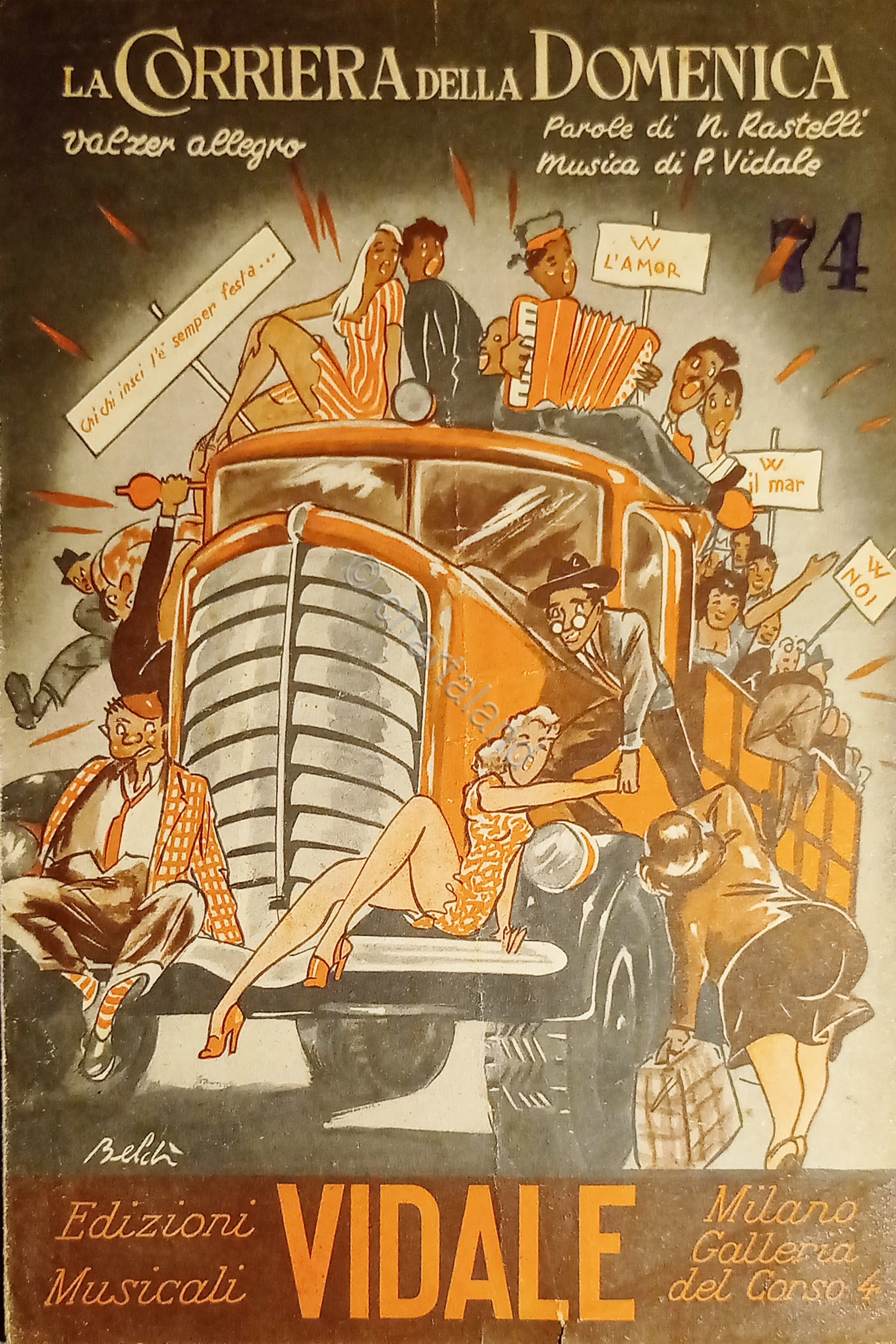 Spartiti - La Corriera della Domenica - Valzer Allegro di …