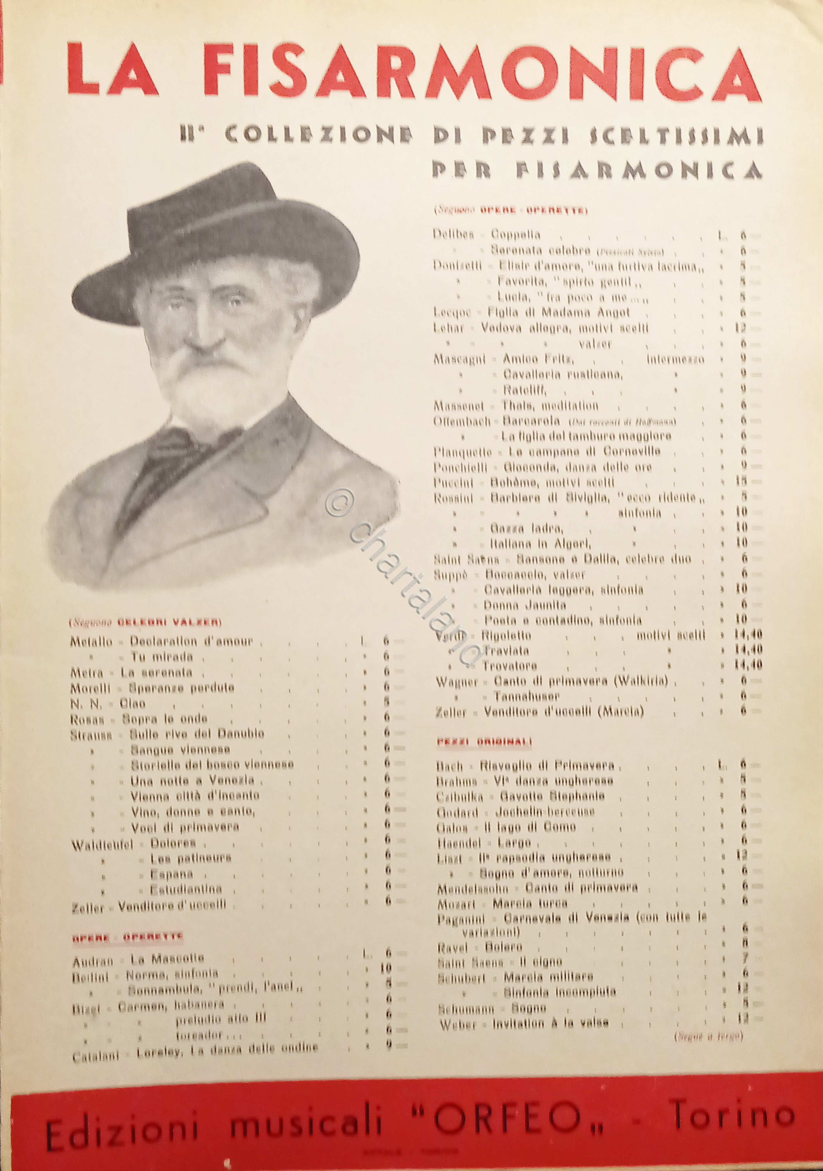 Spartiti - La Fisarmonica - La Mascotte - Valzer Moderato …