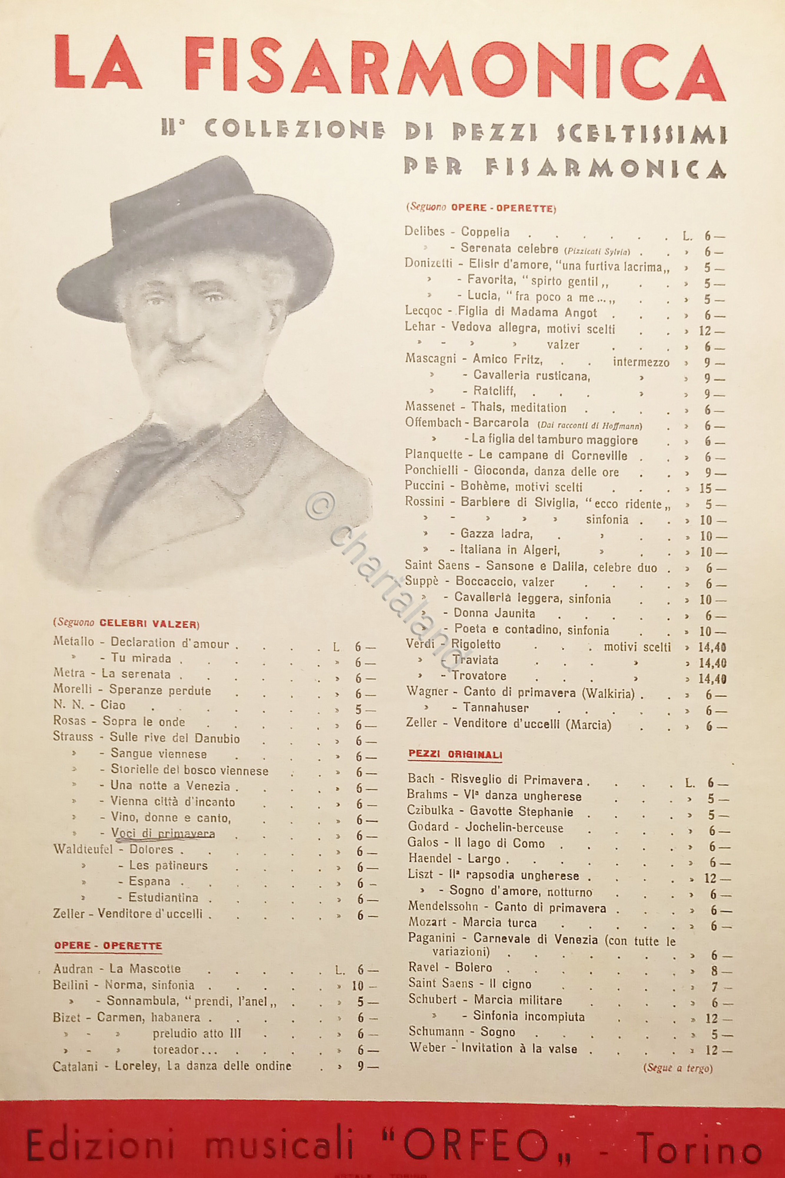 Spartiti - La Fisarmonica - Voci di Primavera di Giovanni …