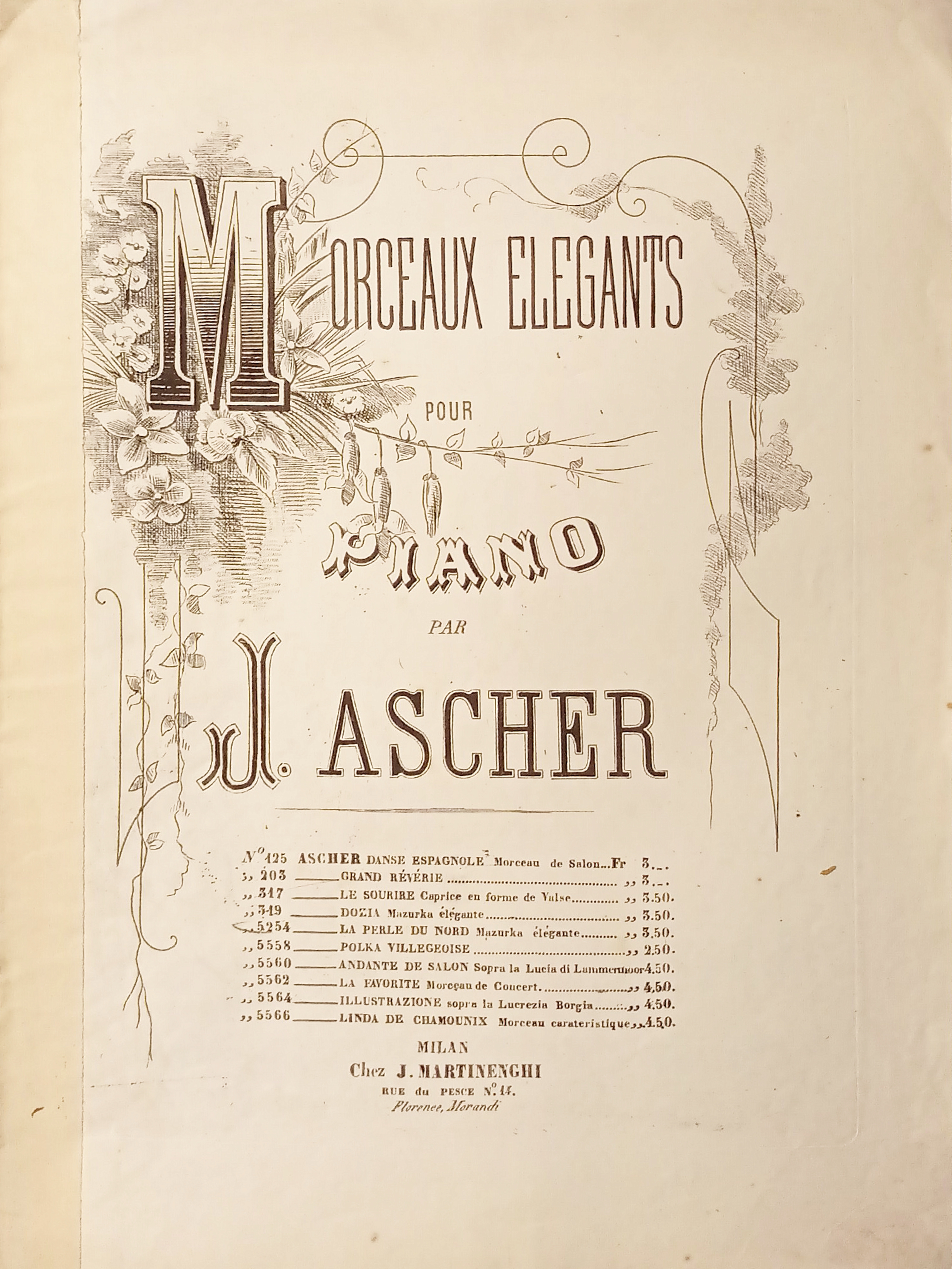 Spartiti - Le Perle du Nord - Mazurka Elegante pour …