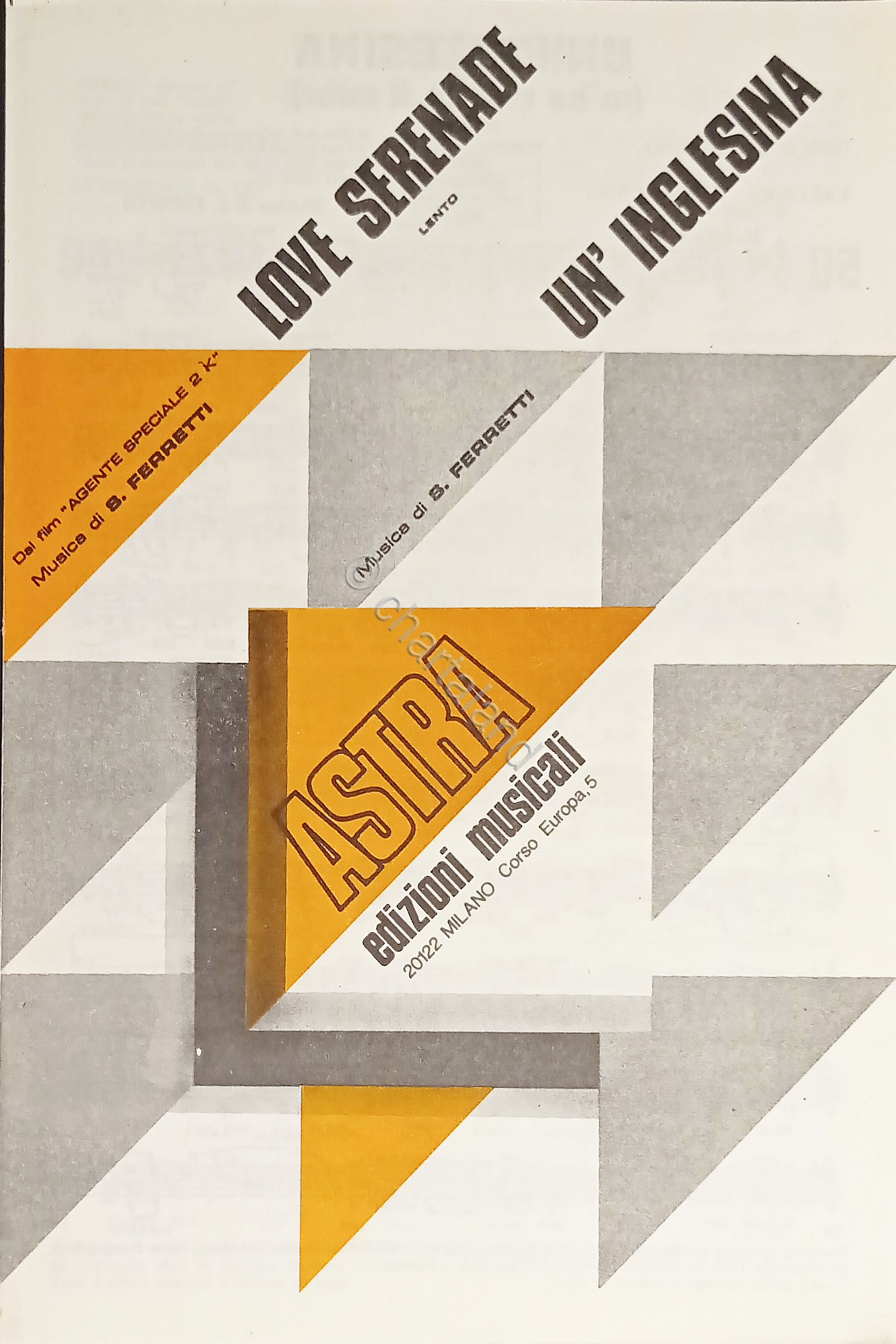 Spartiti - Love Serenade - Un'Inglesina - Musica di S. …