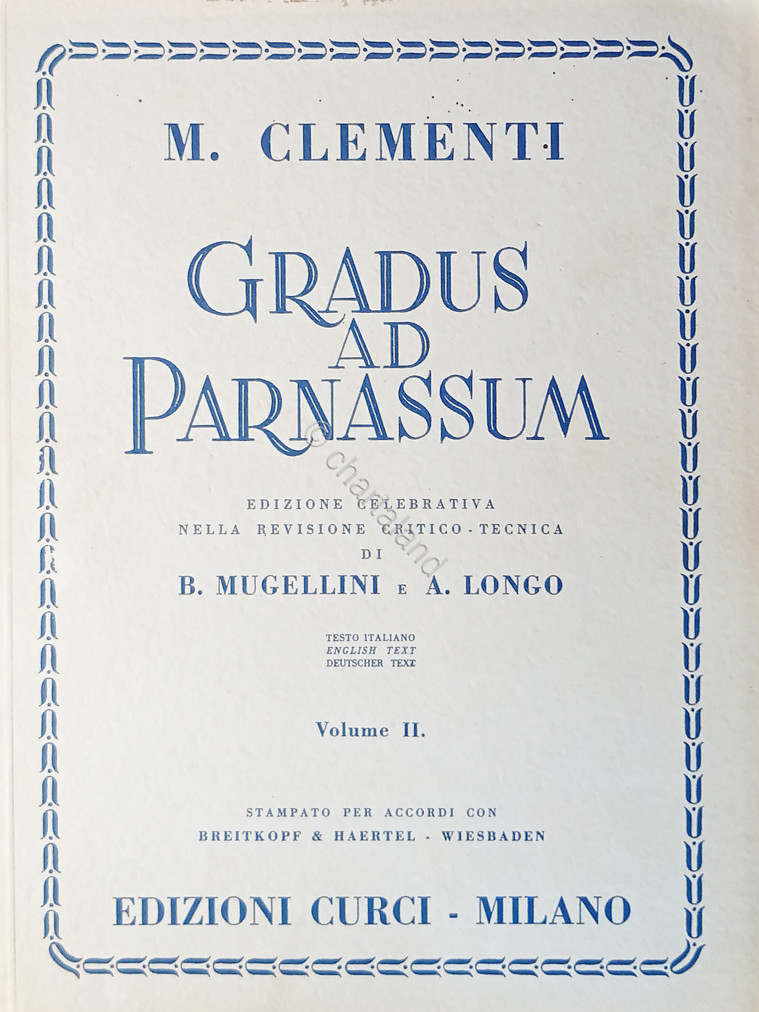 Spartiti - M. Clementi - Gradus ad Parnassum - Volume …
