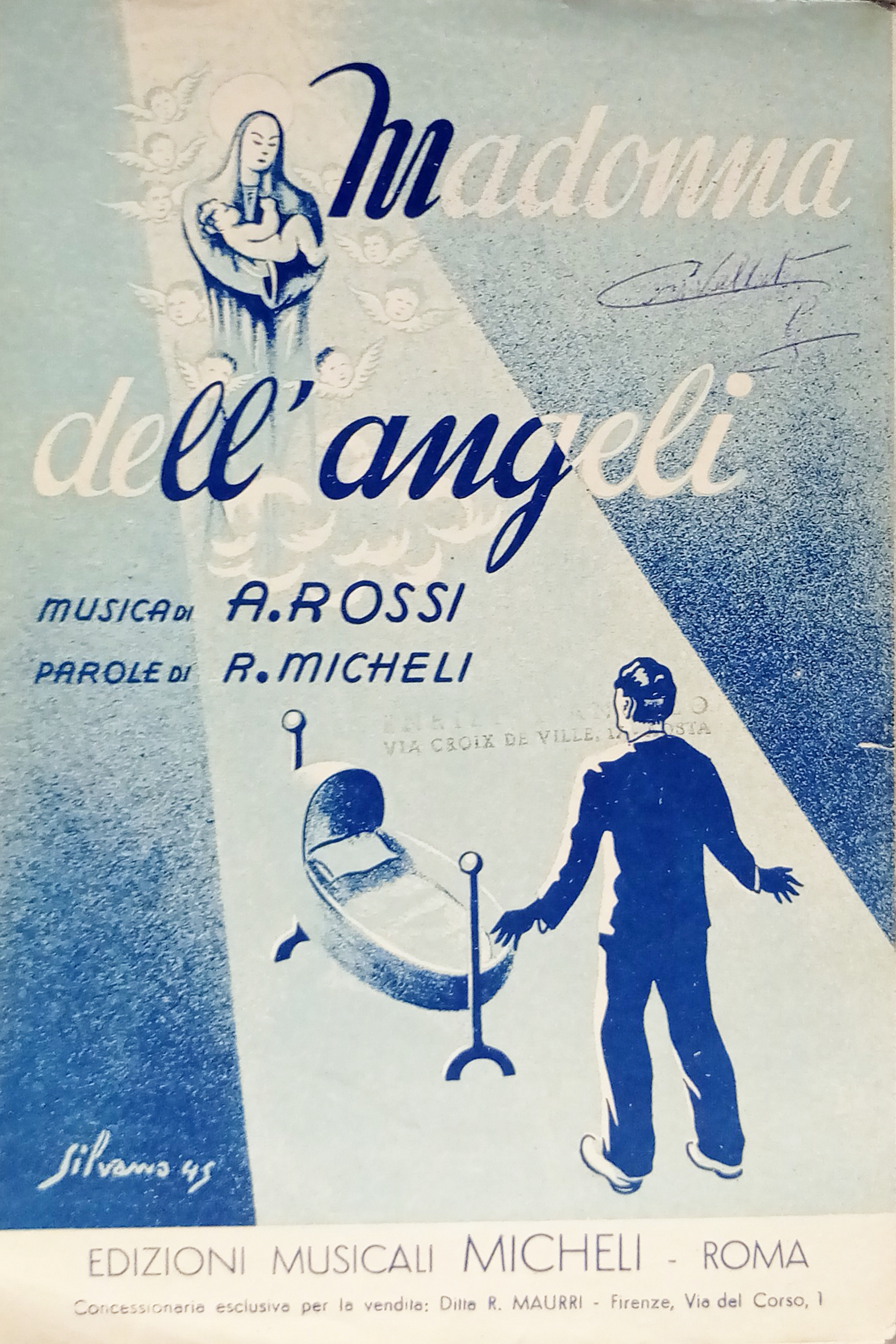 Spartiti - Madonna dell'Angeli - Canzone per Canto, Mandolino o …