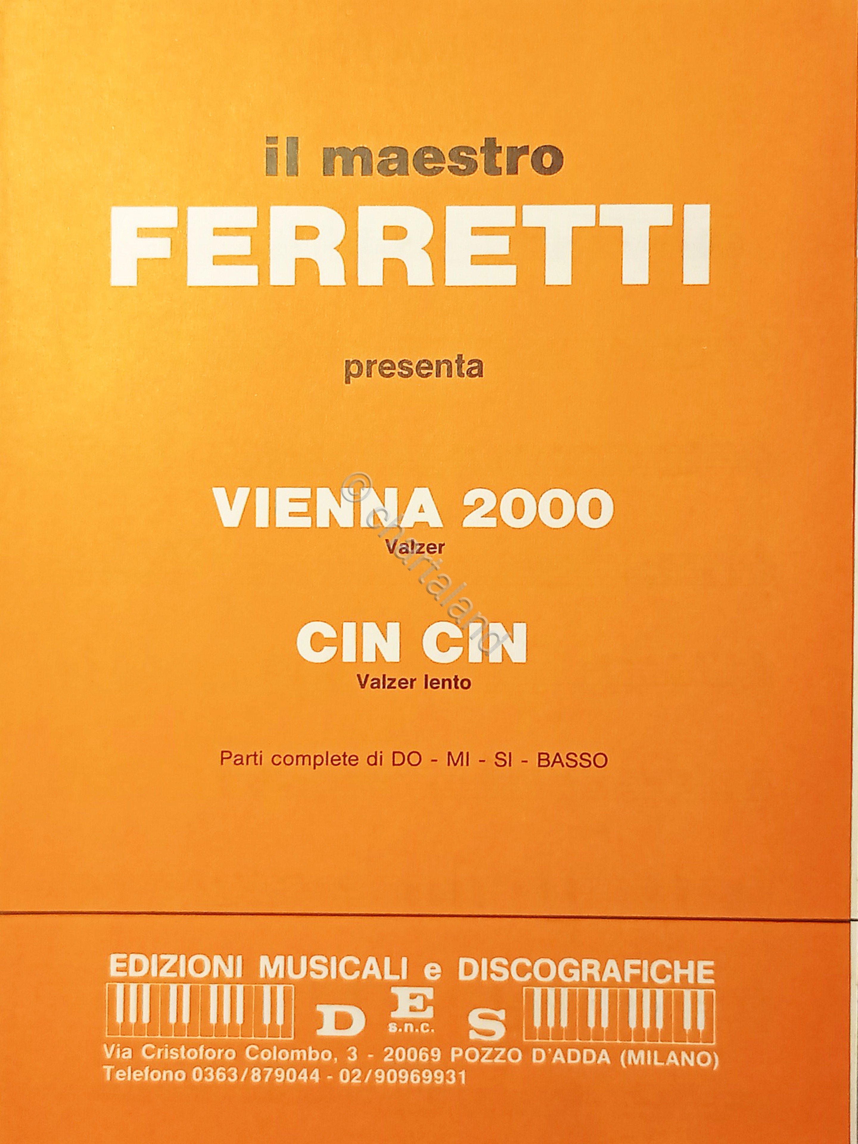 Spartiti - Maestro Ferretti - Valzer Vienna 2000 - Valzer …