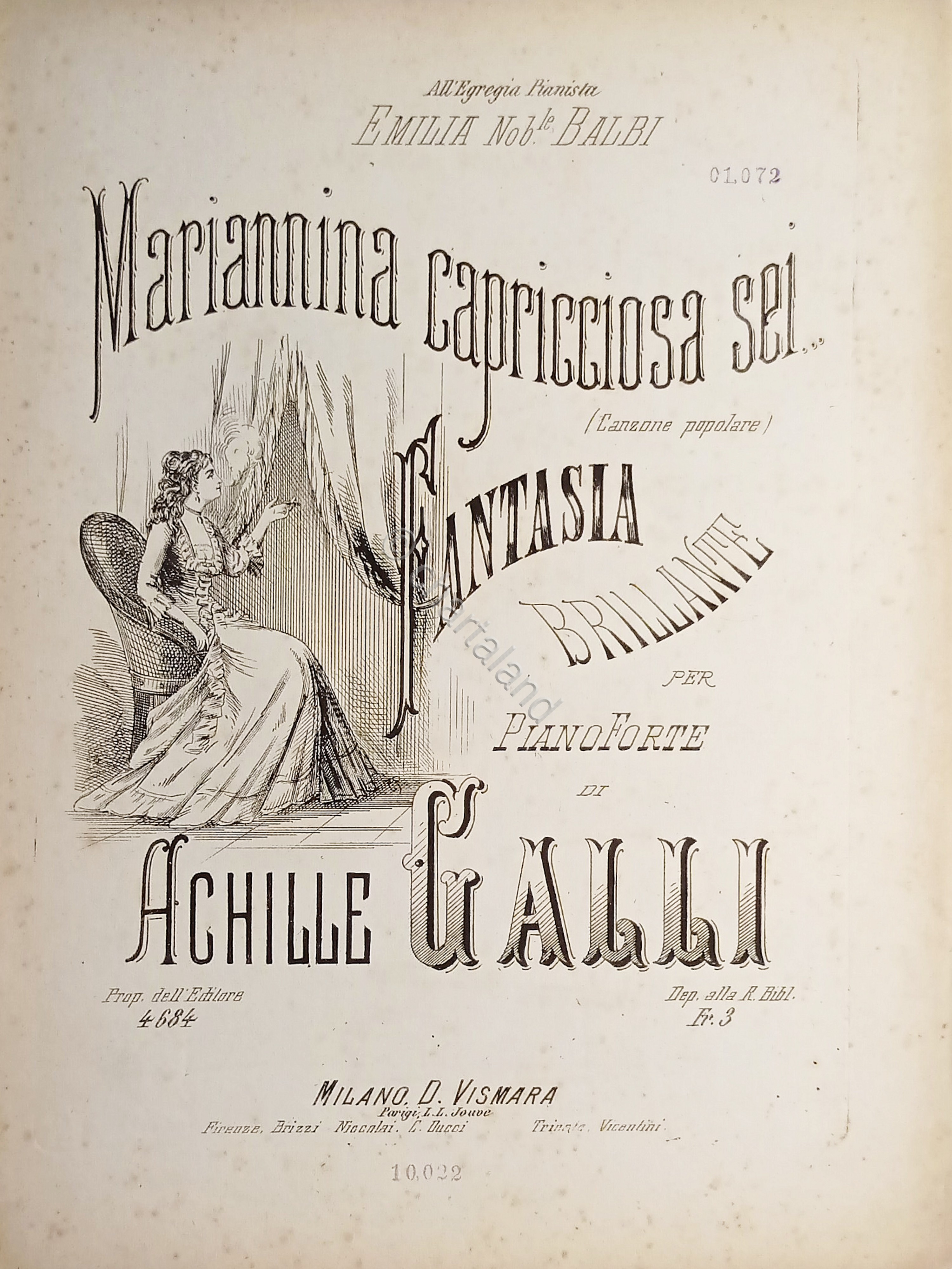 Spartiti - Mariannina Capricciosa sei - Fantasia Brillante per Piano …