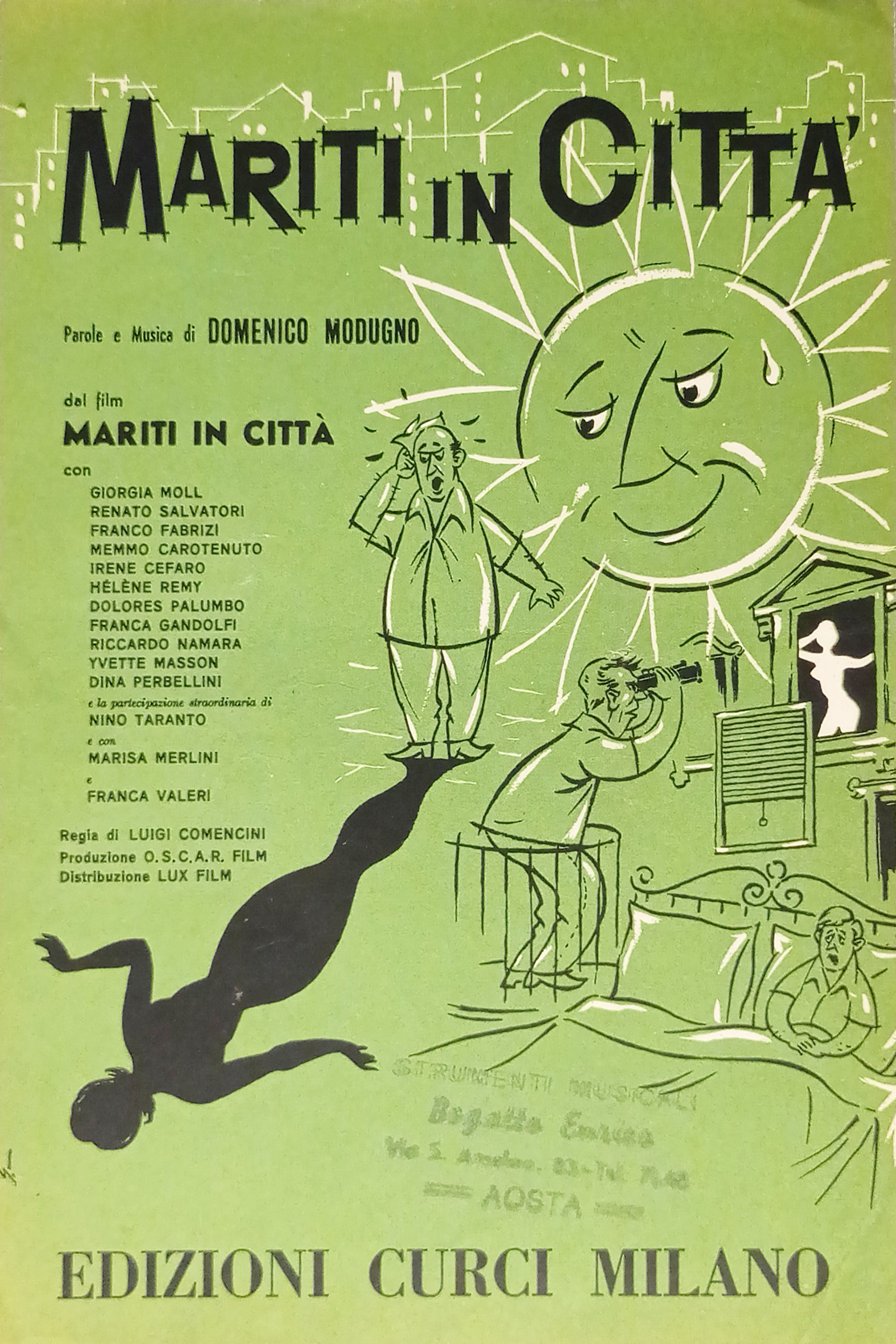 Spartiti - Mariti in Città - Bajon per Canto, Mandolino …