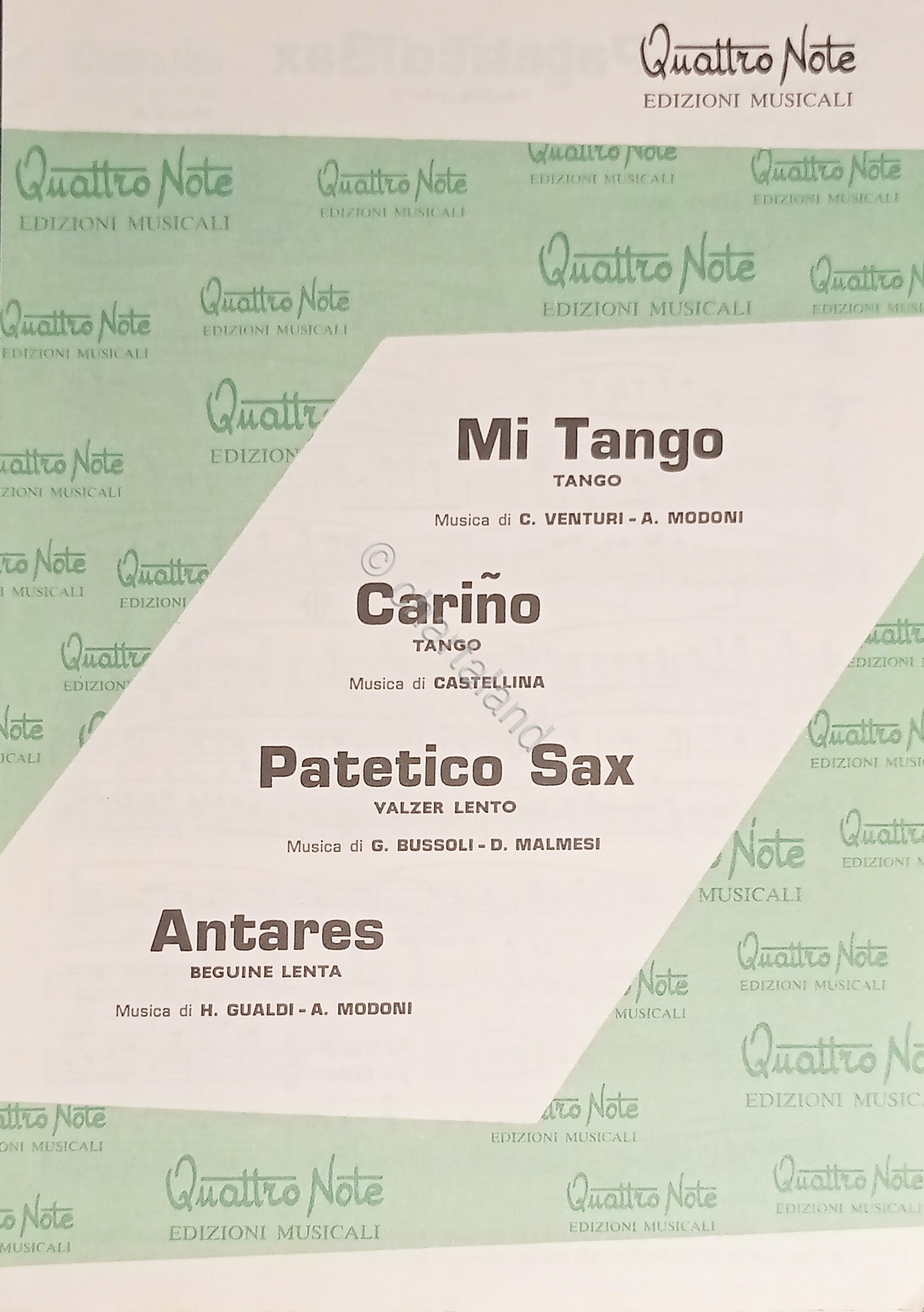 Spartiti - Mi Tango - Carino - Patetico Sax - …