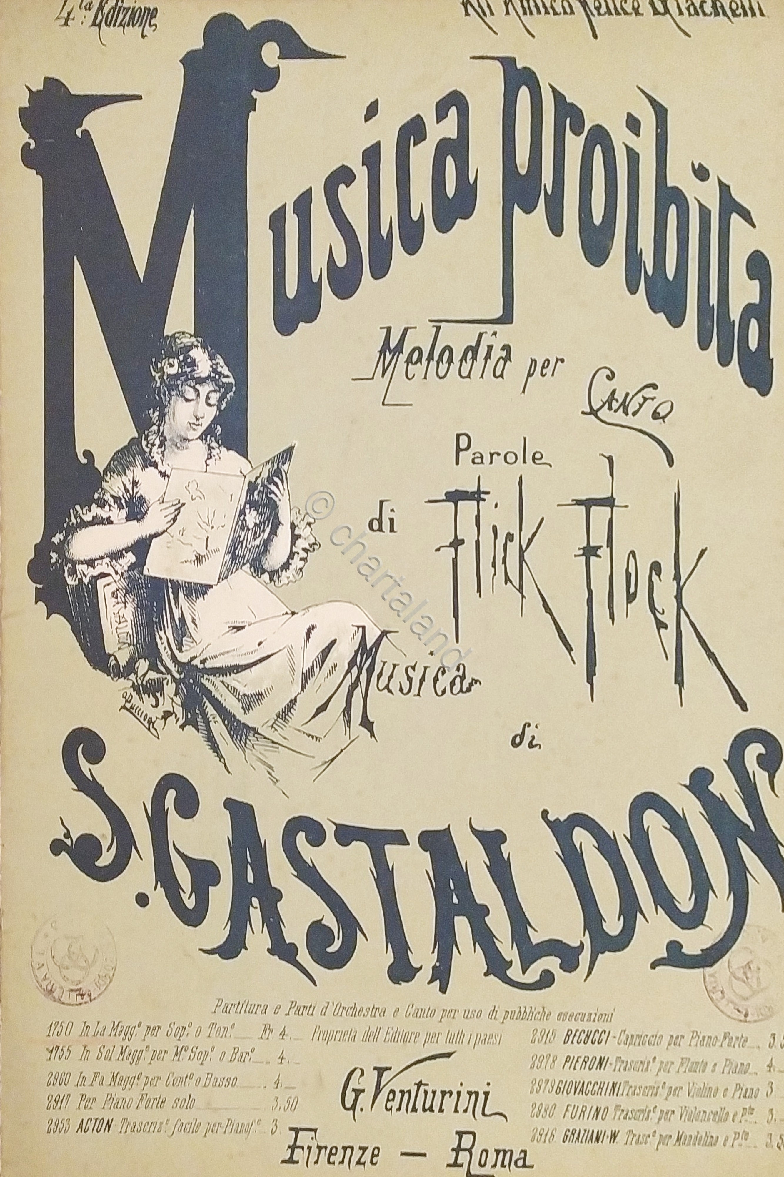 Spartiti - Musica Proibita - Melodia per Canto di Flick …
