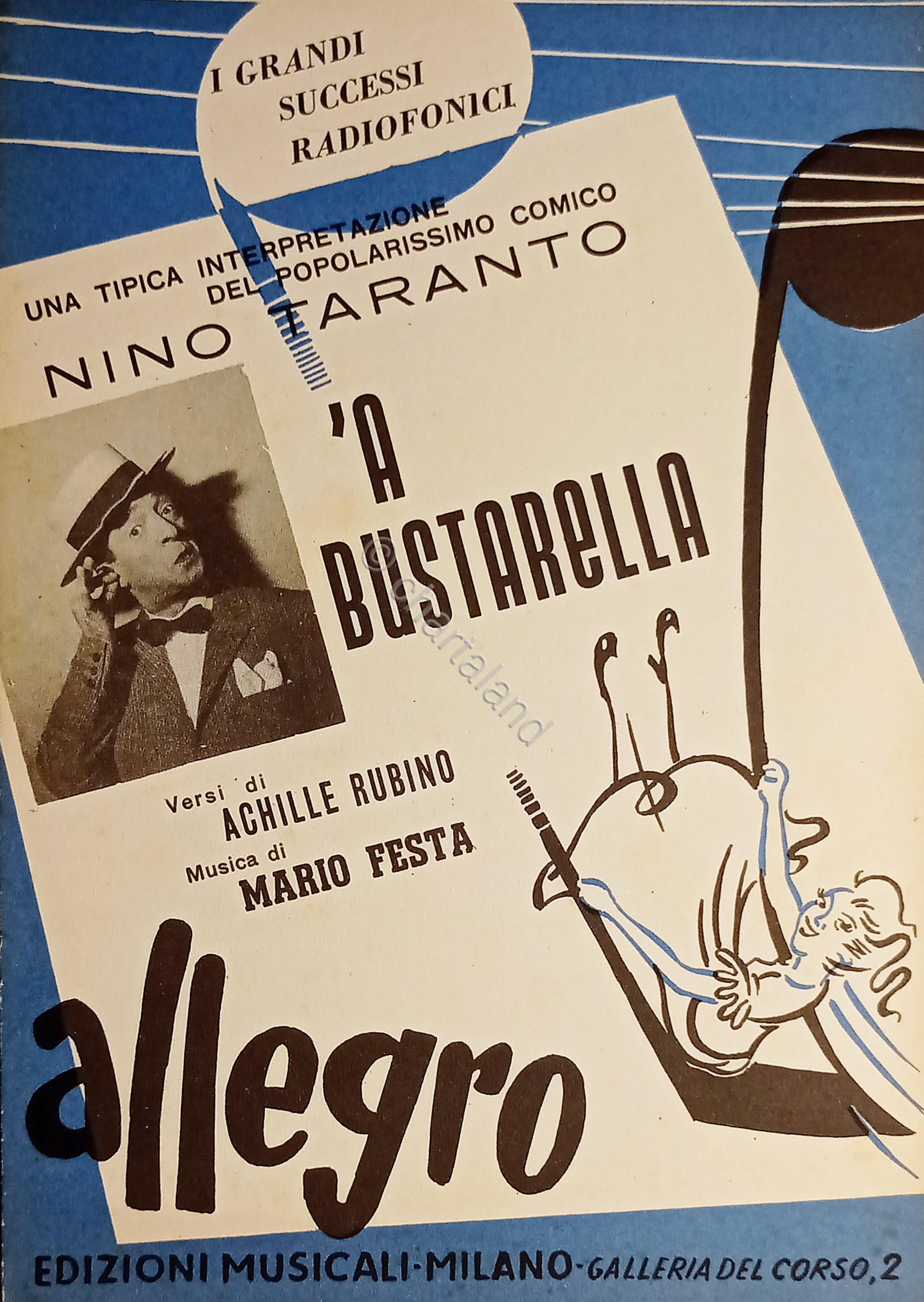 Spartiti - Nino Taranto - 'A Bustarella di M. festa …