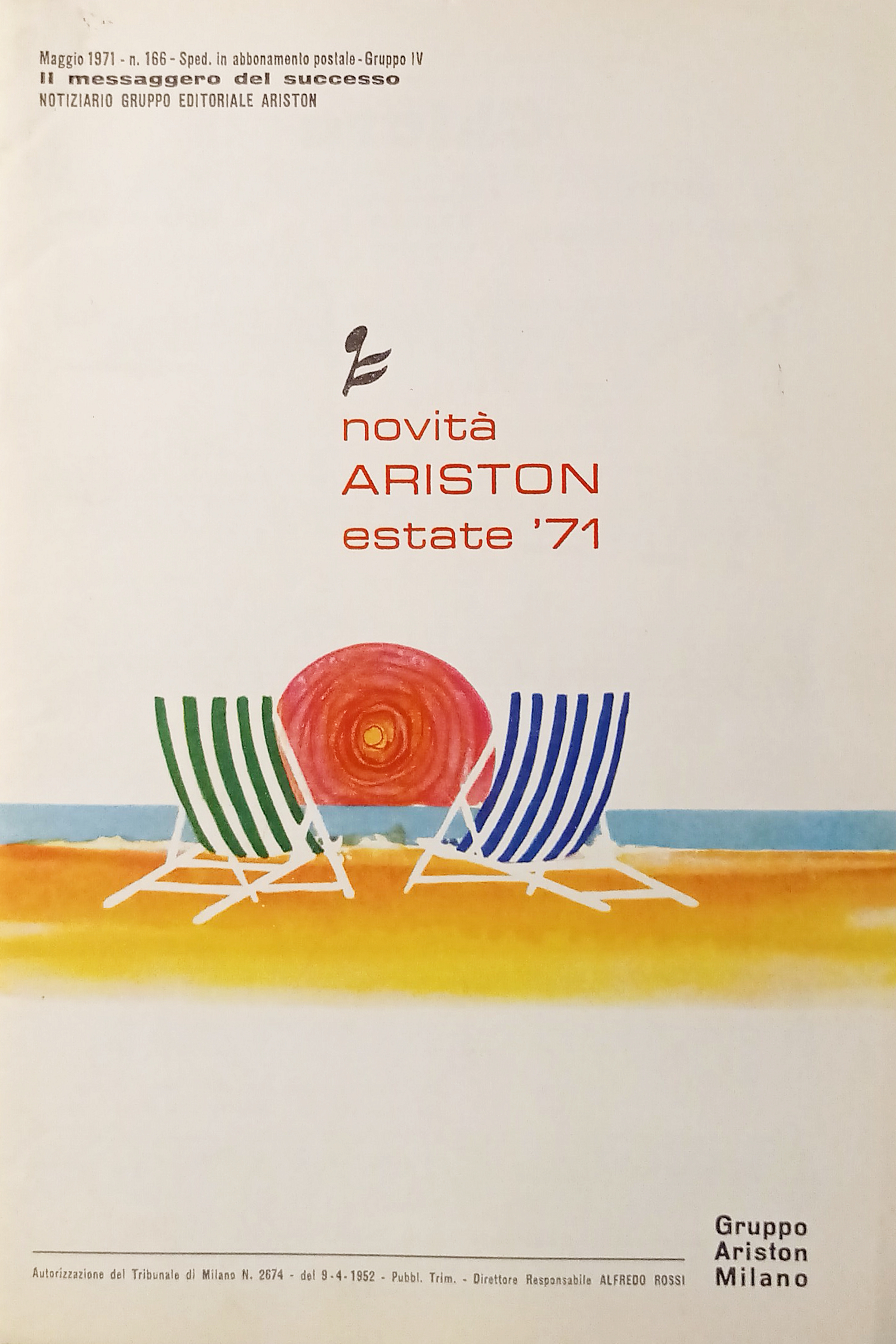 Spartiti - Novità Ariston - Estate '71