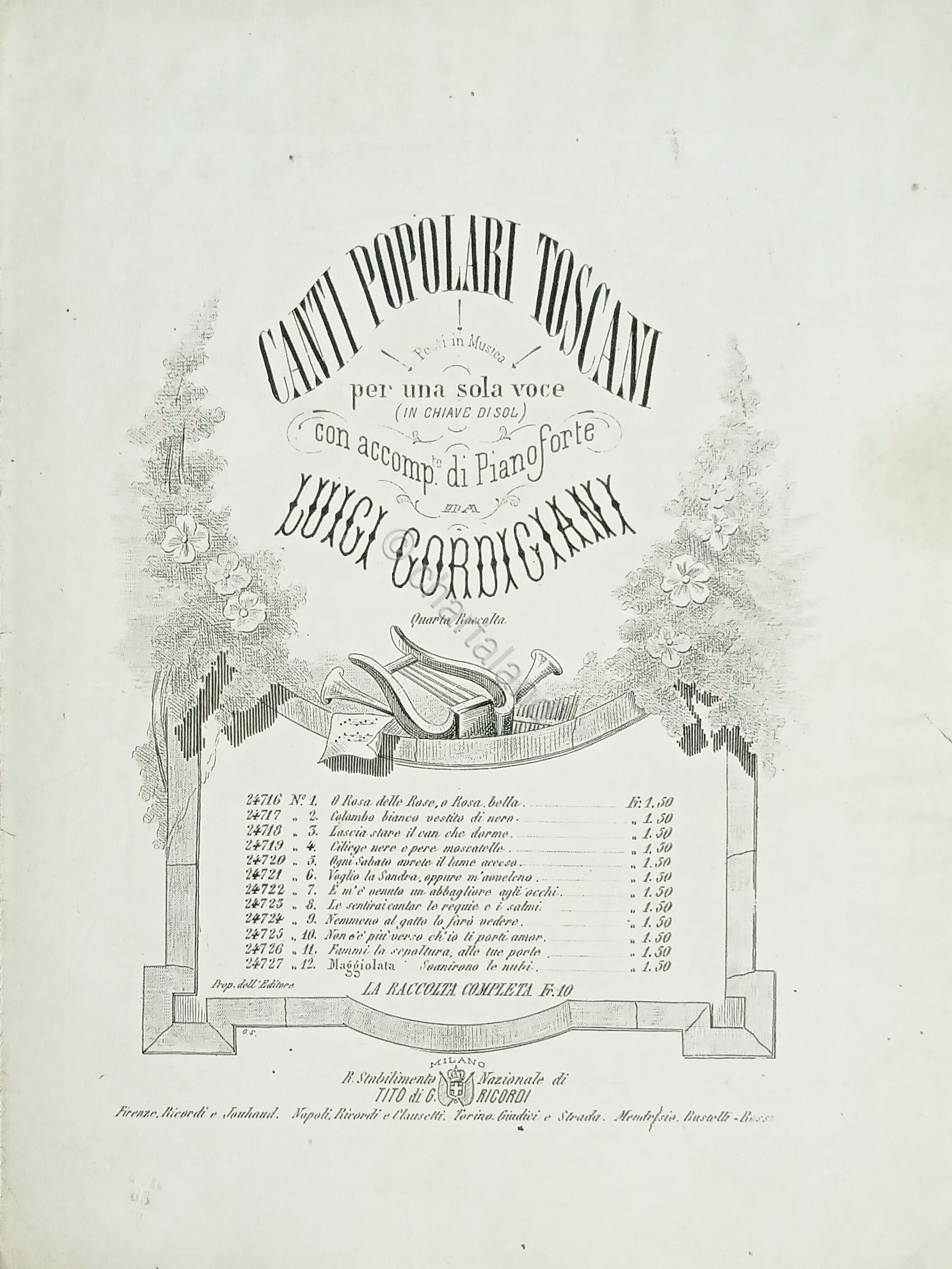 Spartiti - Ogni Sabato avrete il Lume acceso - Canto …