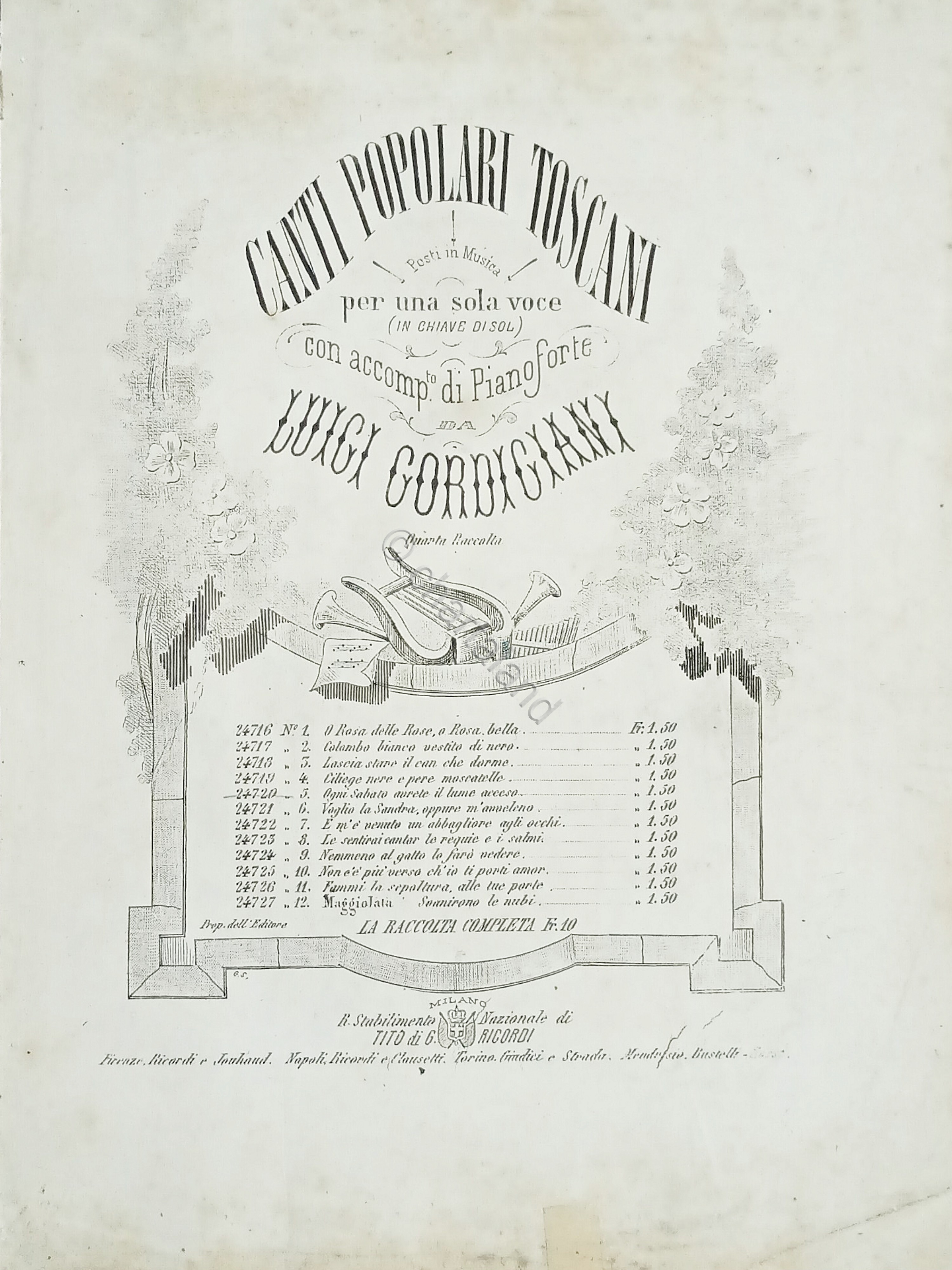 Spartiti - Ogni Sabato avrete il Lume acceso - Canto …