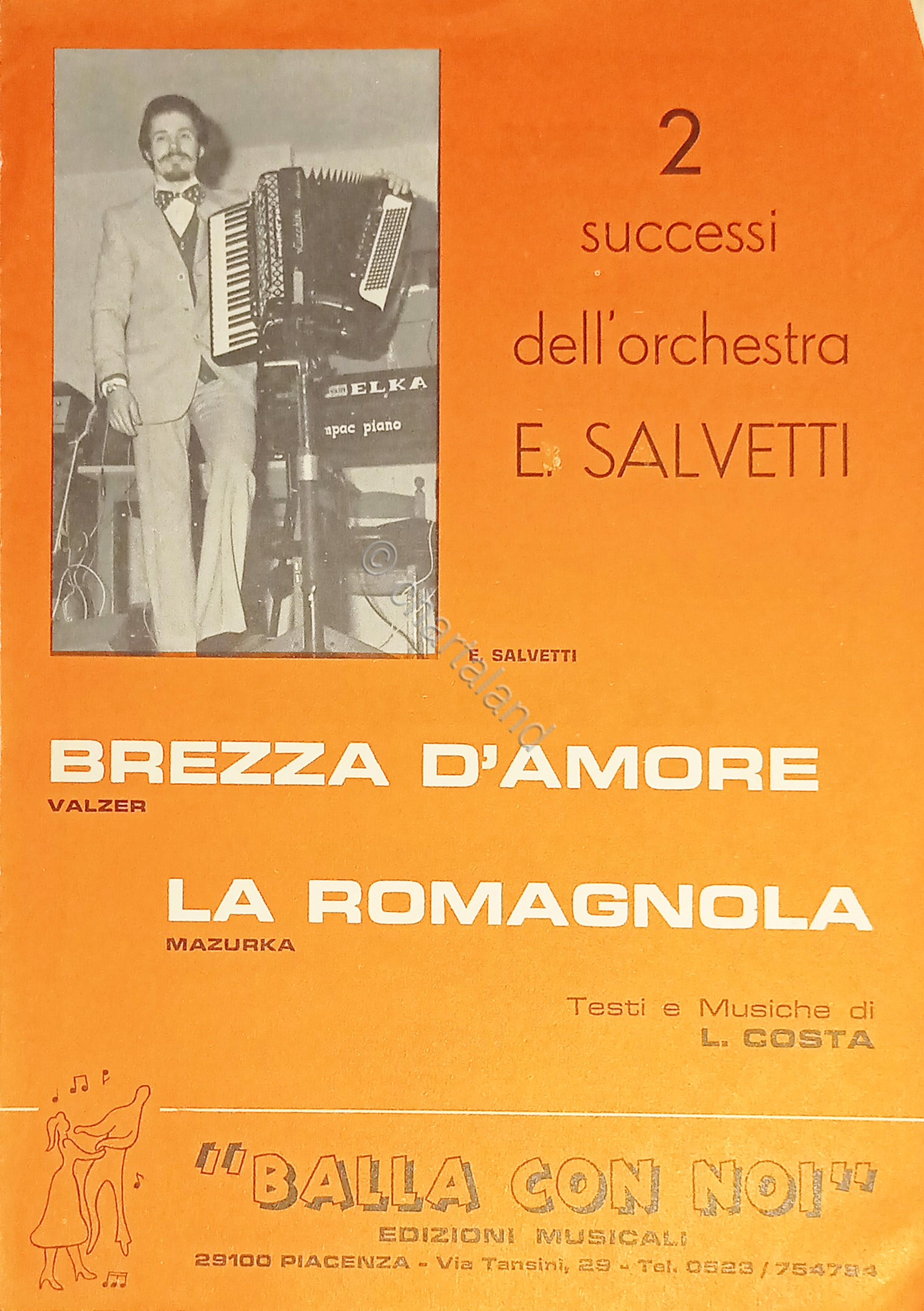 Spartiti - Orchestra E. Salvetti - Brezza d'Amore - La …