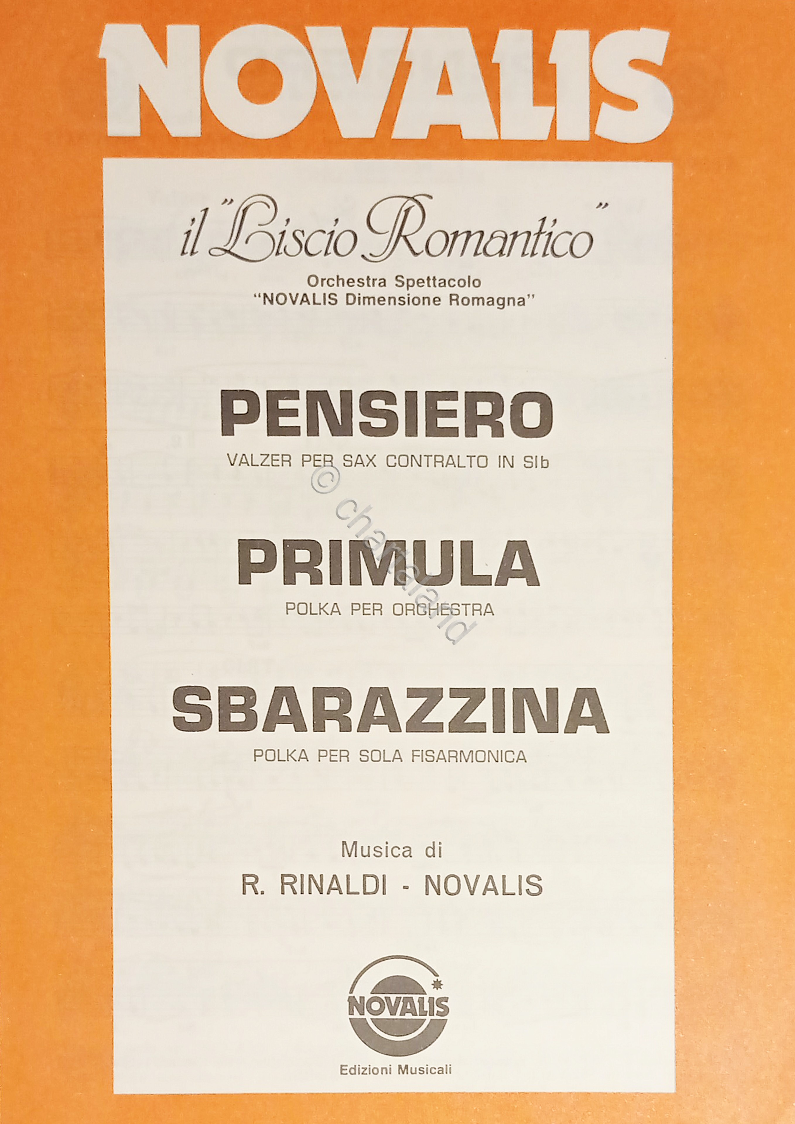 Spartiti - Orchestra Novalis - Pensiero - Primula - Sbarazzina …