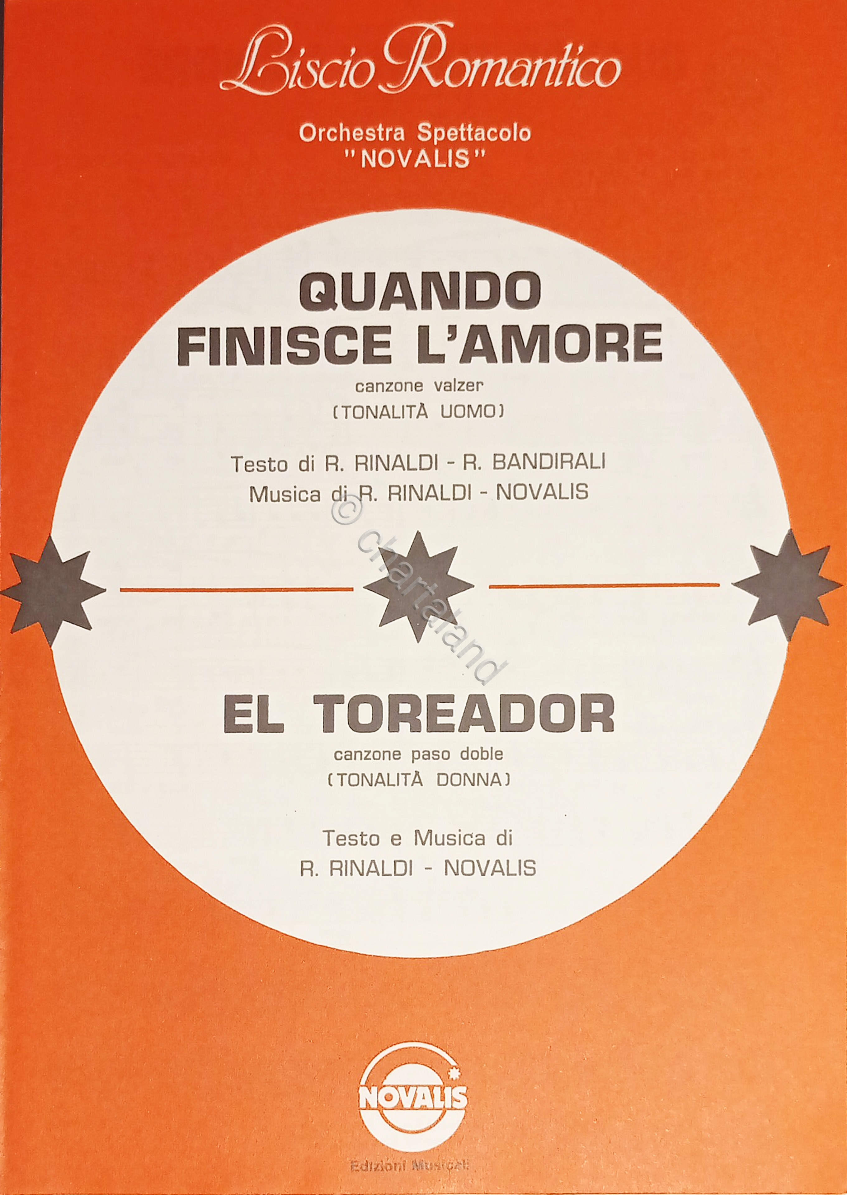 Spartiti - Orchestra Novalis - Quando finisce l'Amore - El …