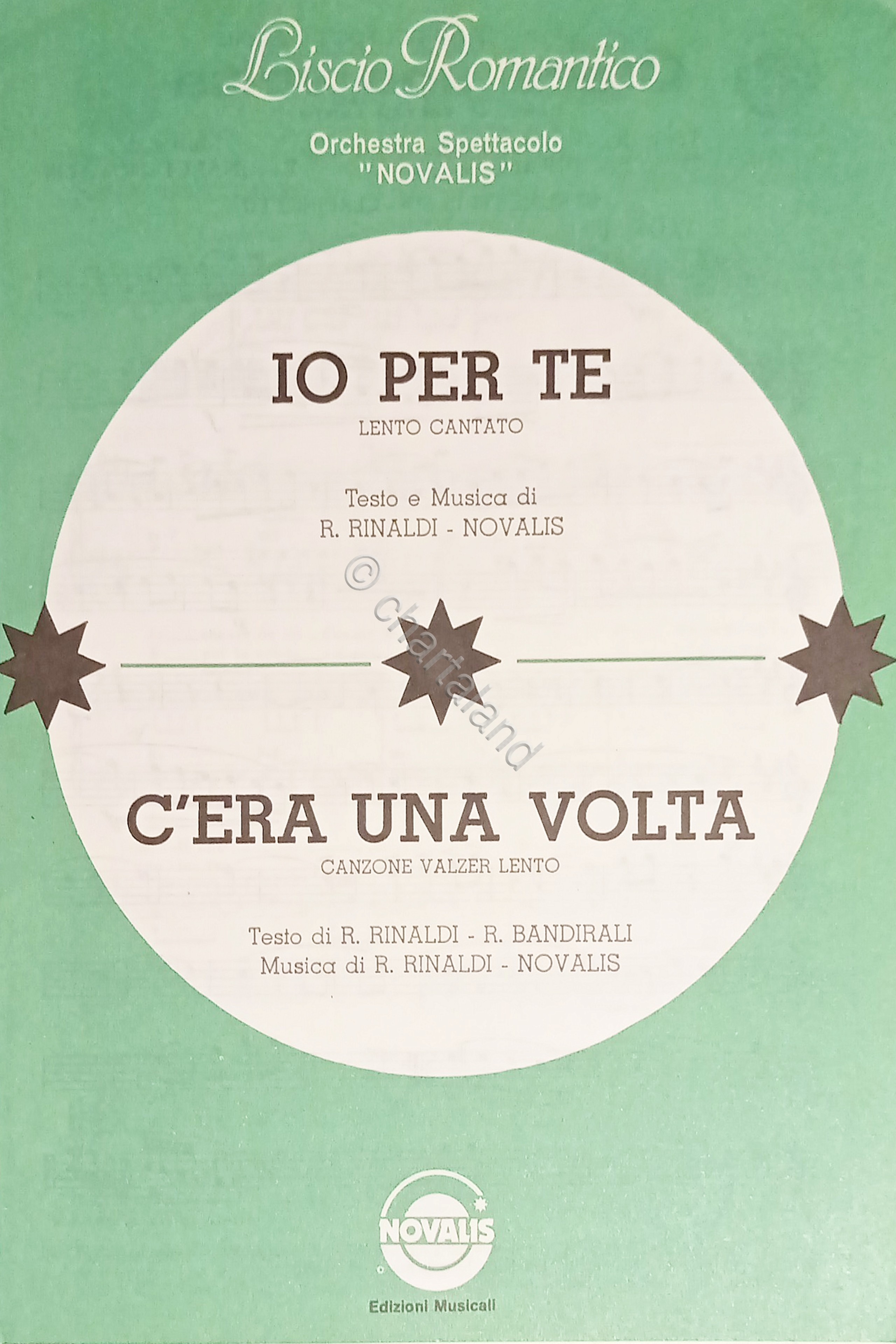 Spartiti - Orchestra Spettacolo Novalis - Io per te - …