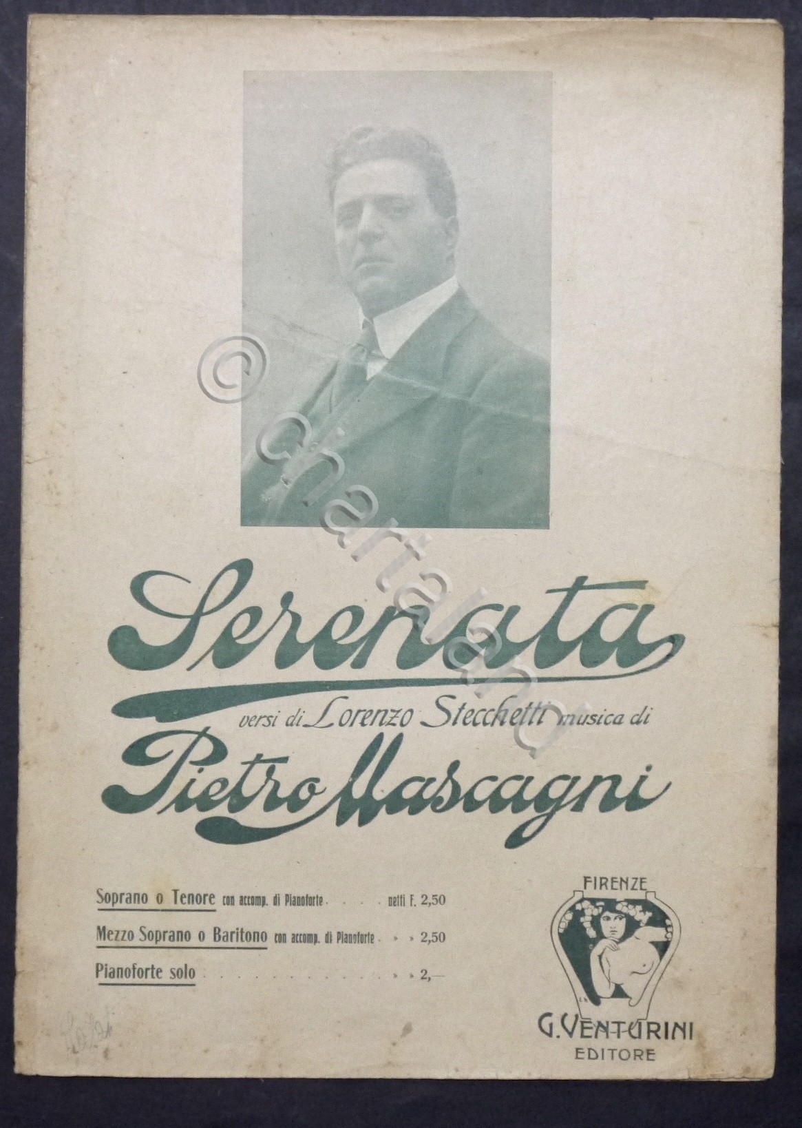 Spartiti - P. Mascagni - Serenata - canto e piano