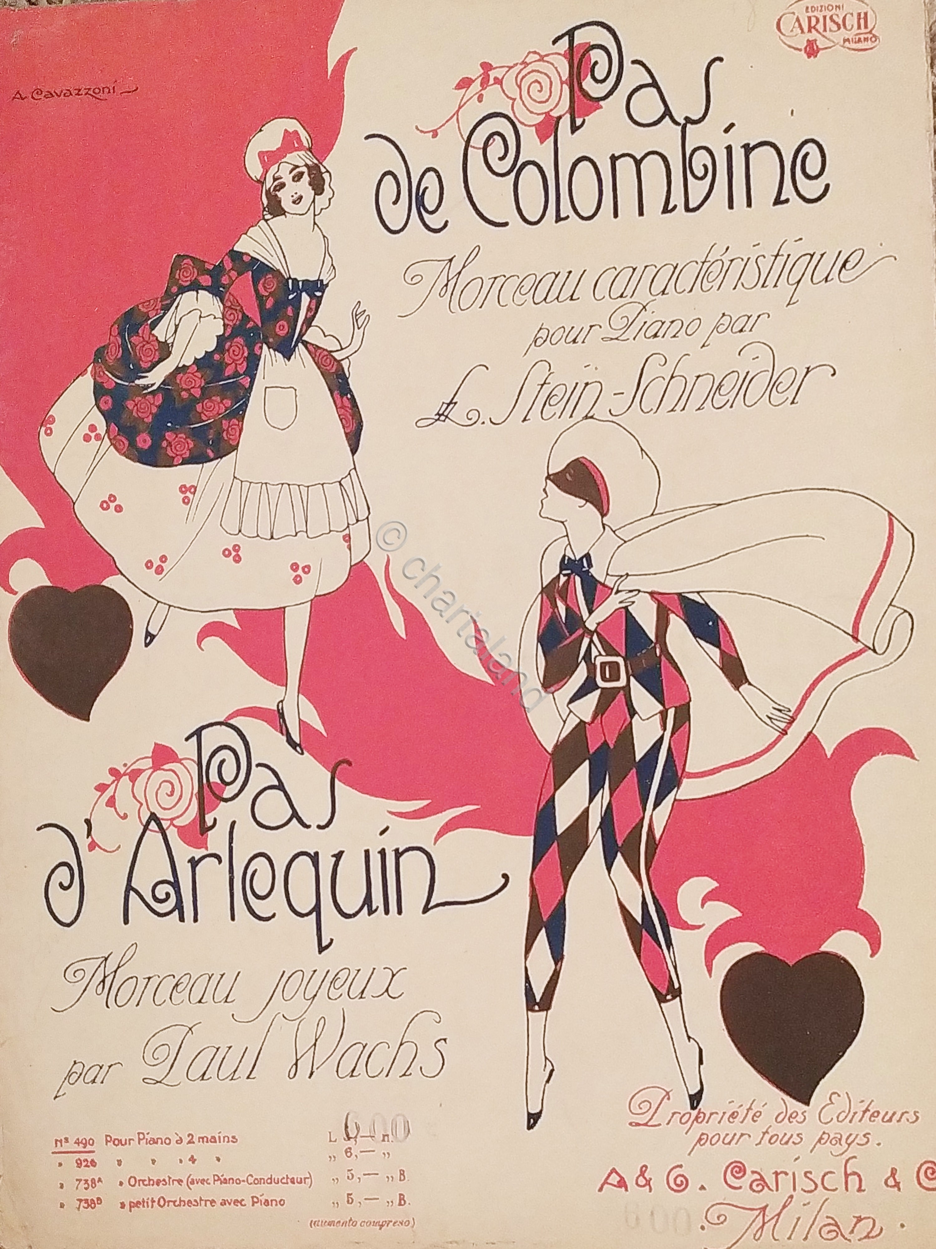 Spartiti - Pas d'Arlequin - Morceau Joyeux par Paul Wachs …