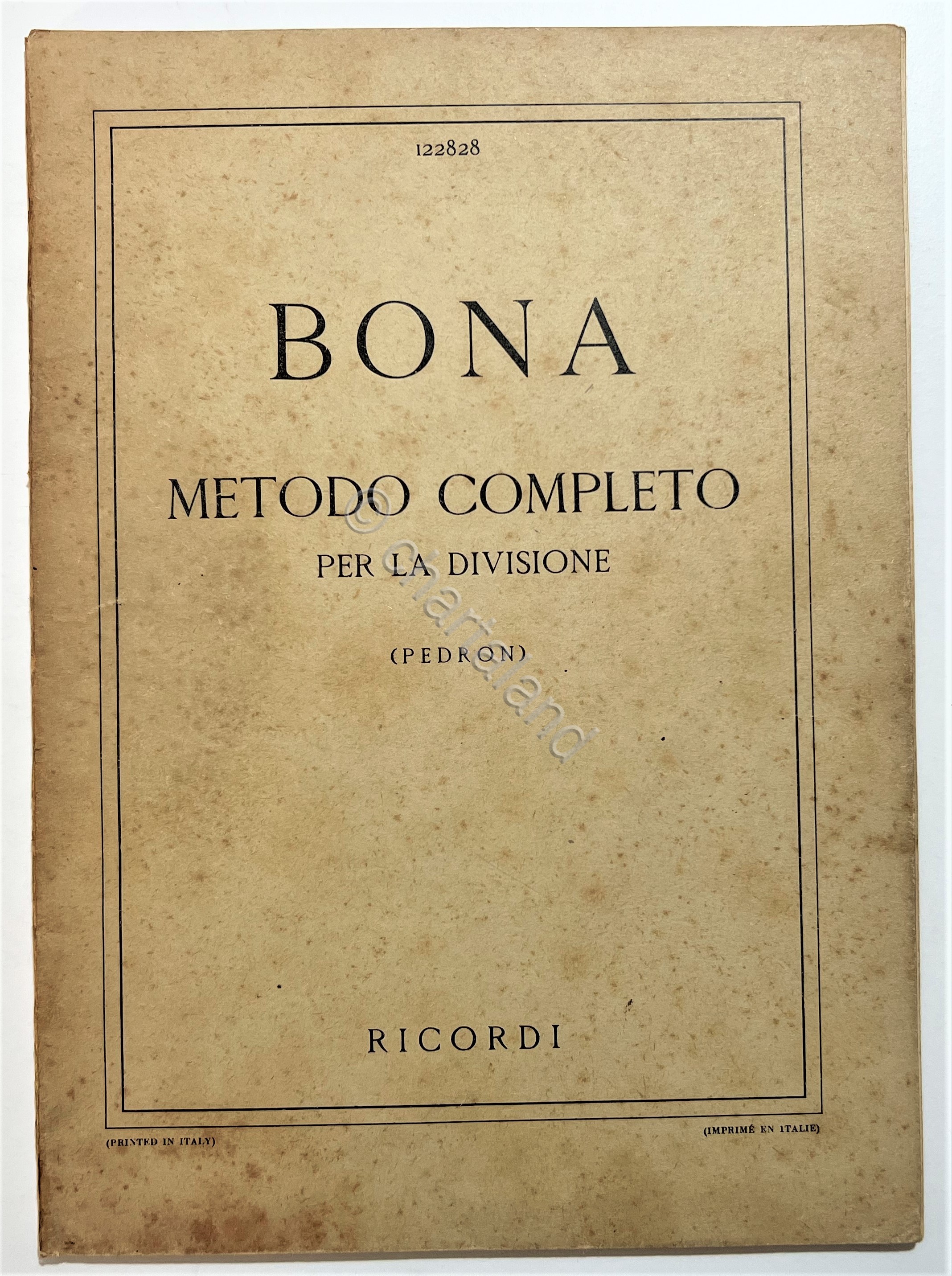 Spartiti - Pasquale Bona - Metodo Completo per la Divisione …