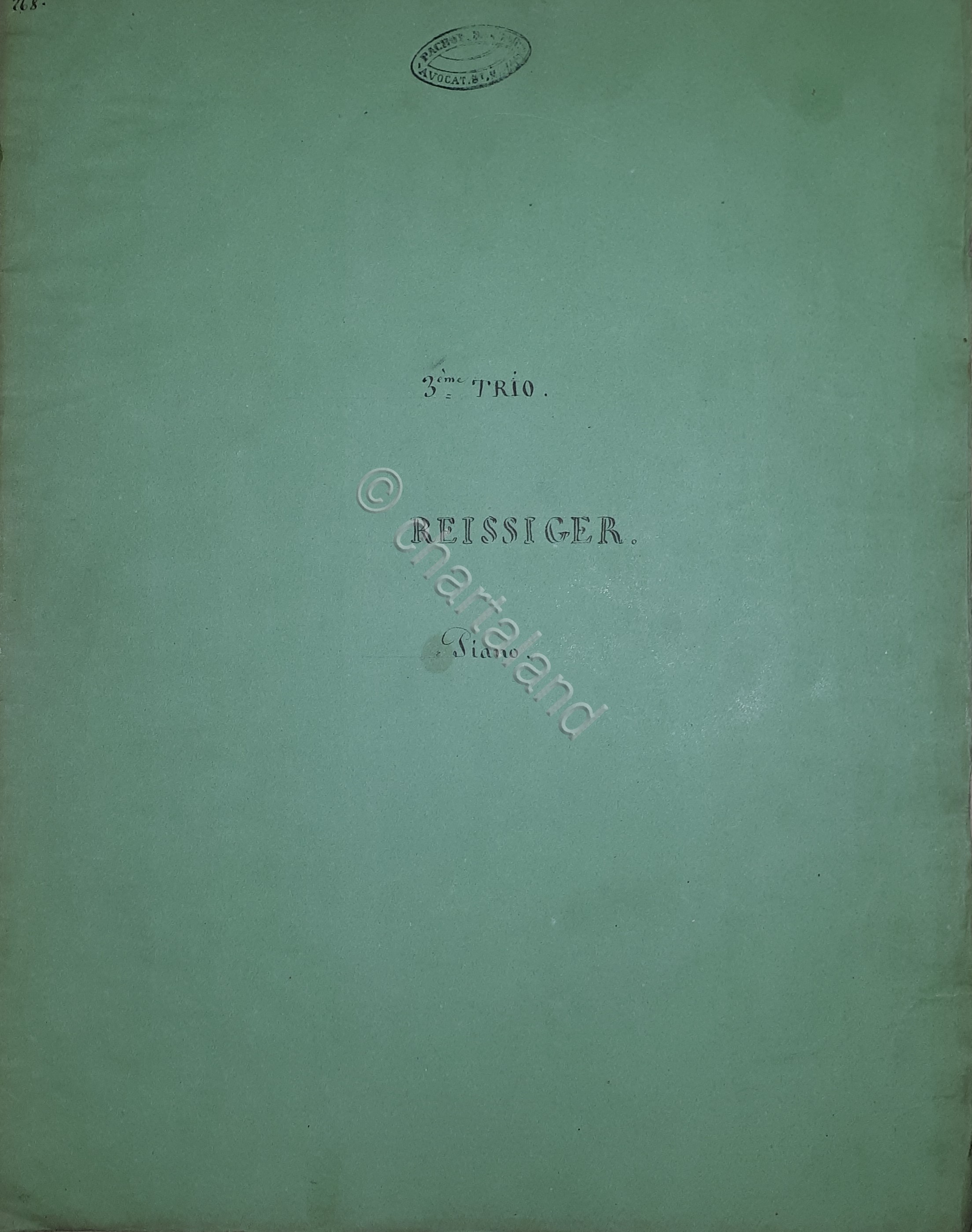 Spartiti - Piano - 3^Trio pour Piano Violon Violoncelle par …