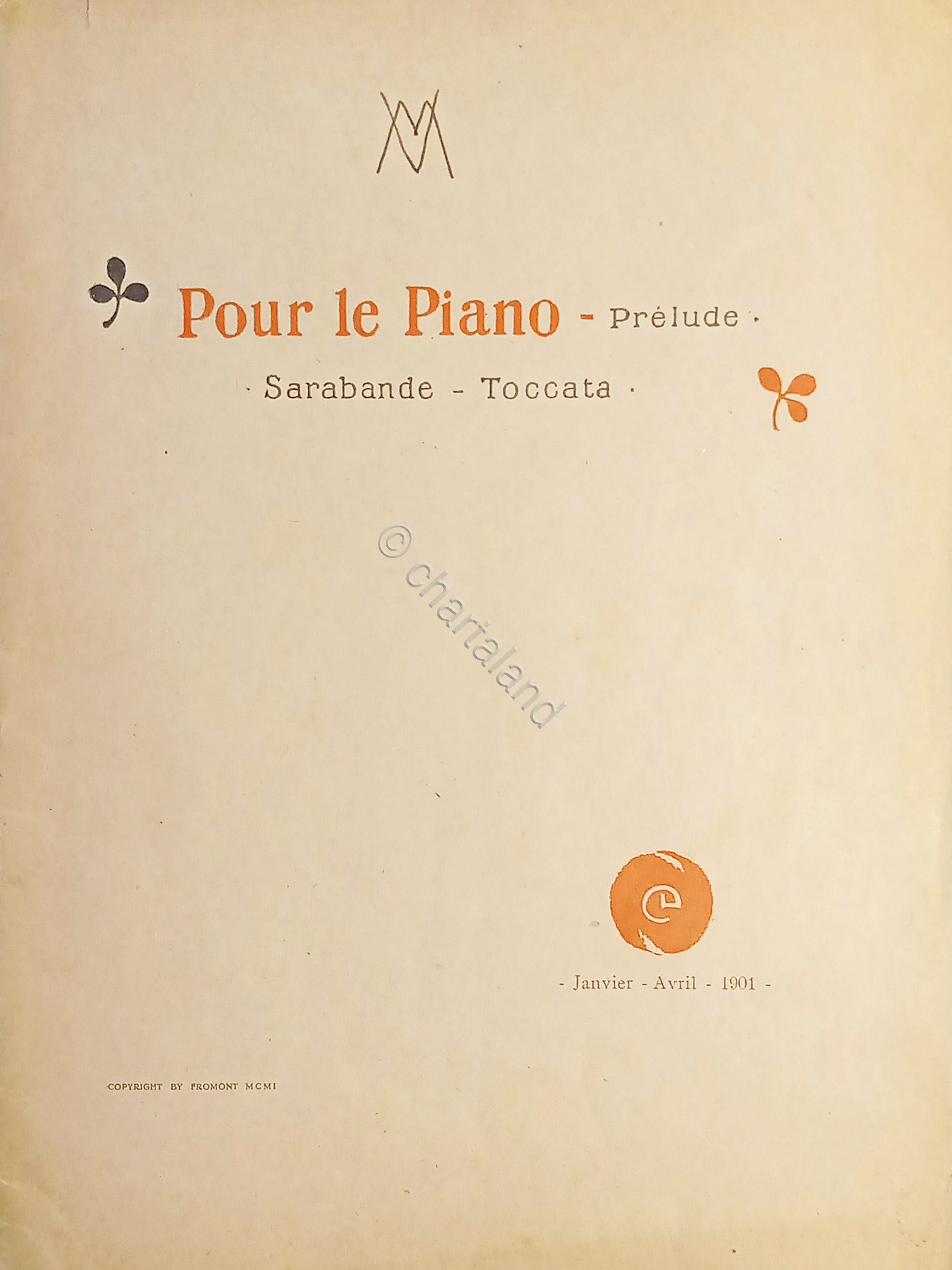 Spartiti - Pour le Piano - Prelude - Sarabande - …