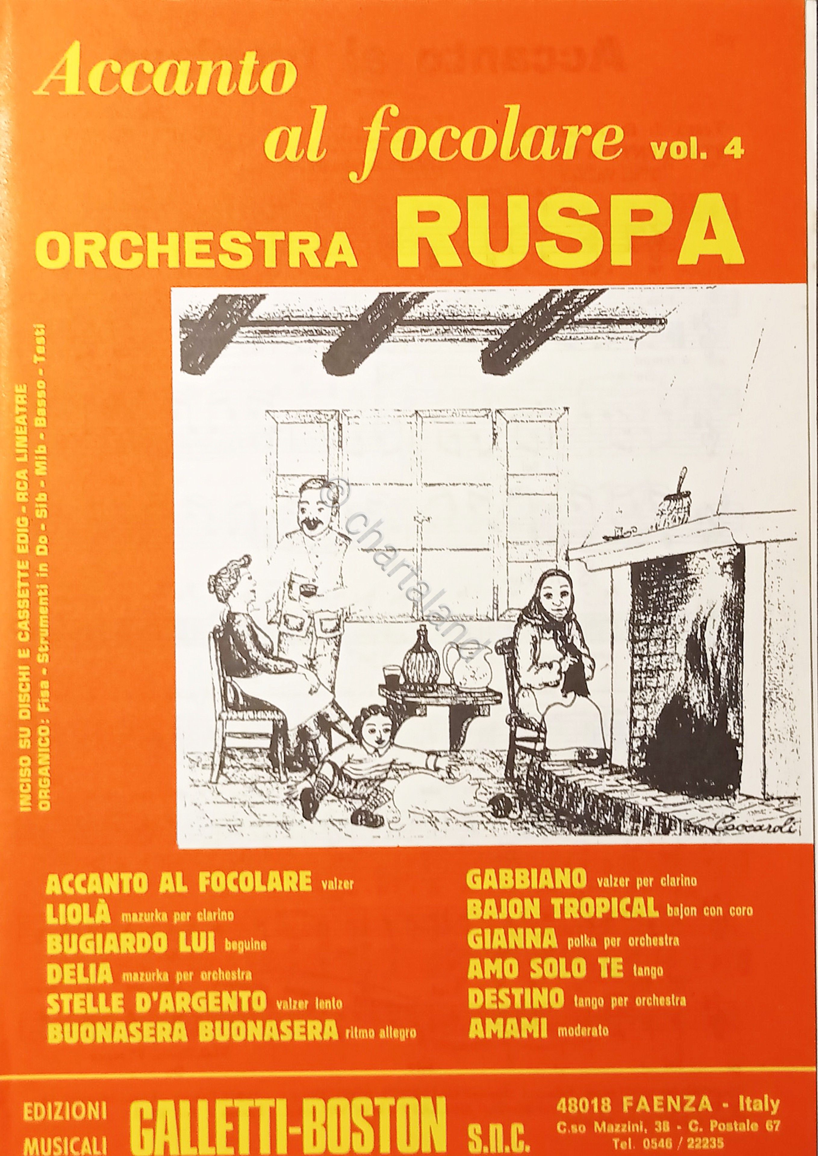 Spartiti - Raccolta Accanto al Focolare Vol. 4 - Orchestra …