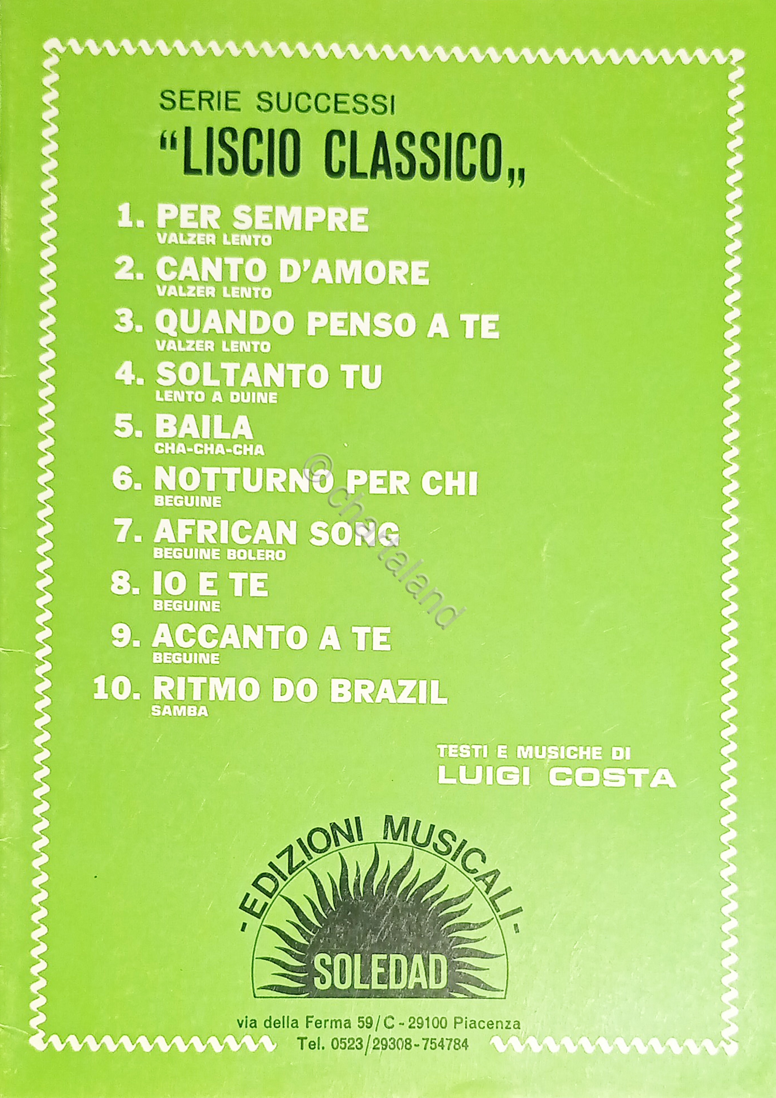 Spartiti - Serie Successi Liscio Classico - Testi e Musiche …