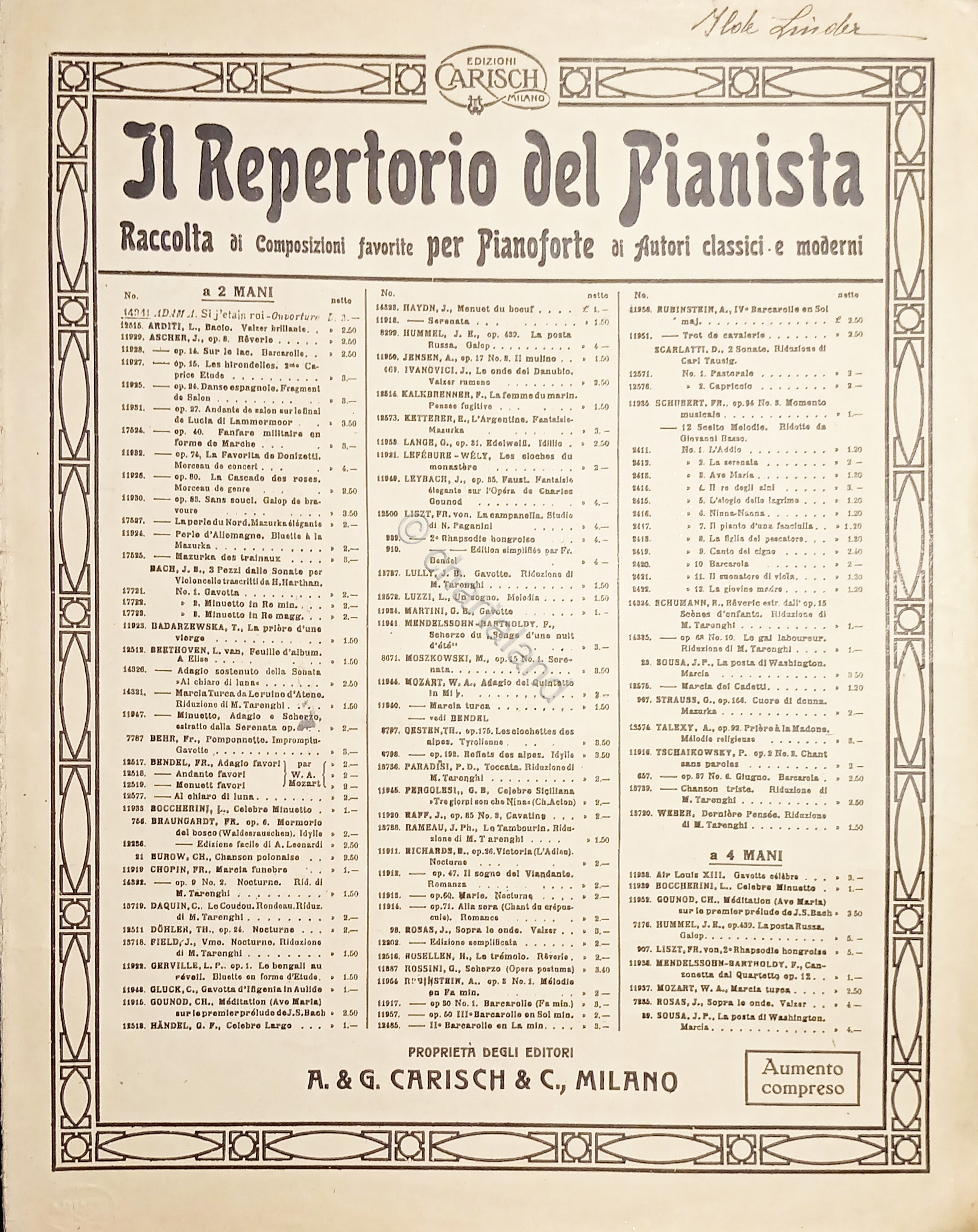 Spartiti - Si J'etais Roi - Ouverture per Pianoforte di …