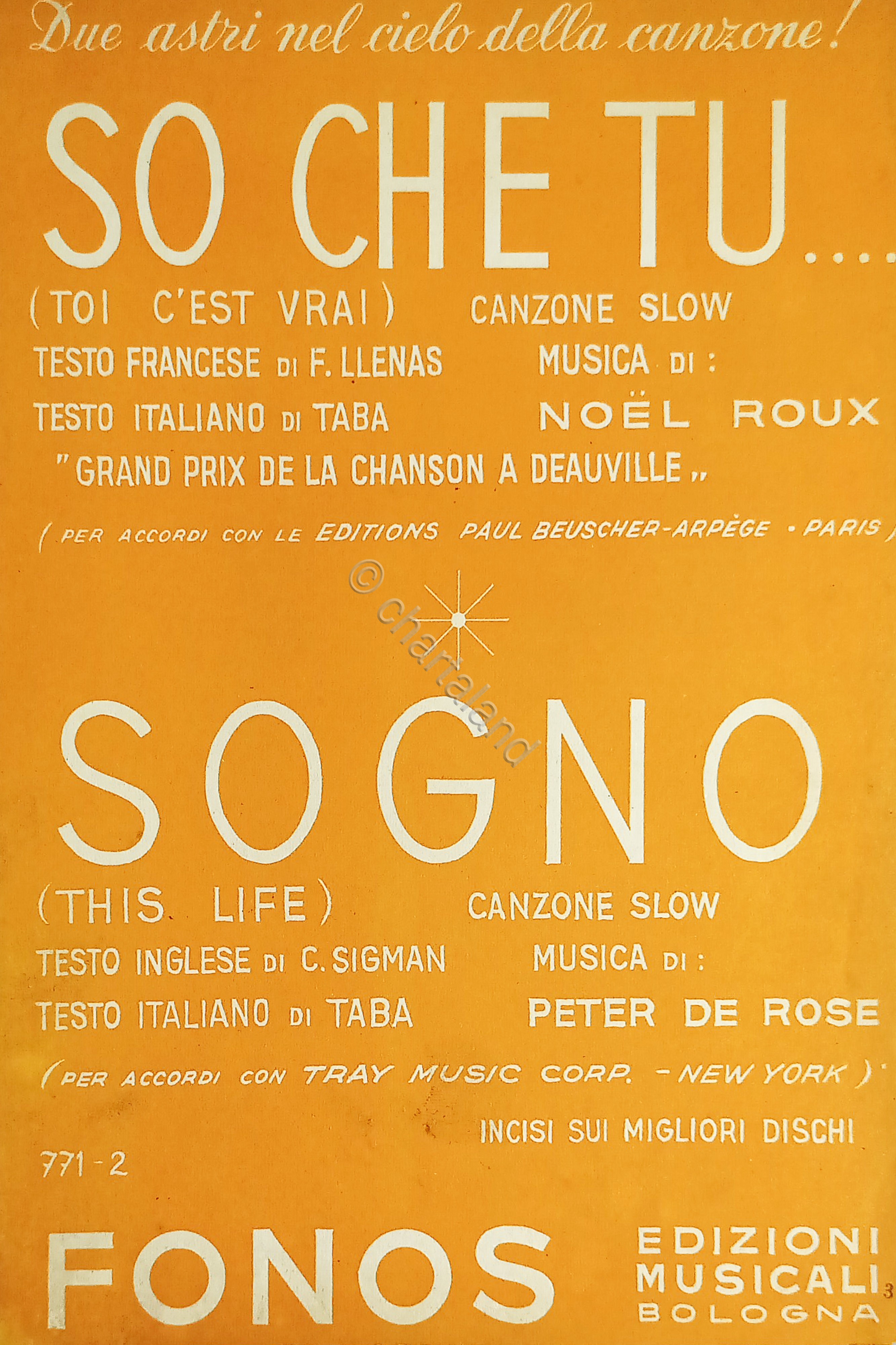 Spartiti - So che tu.. (Canzone Slow) - Sogno ( …