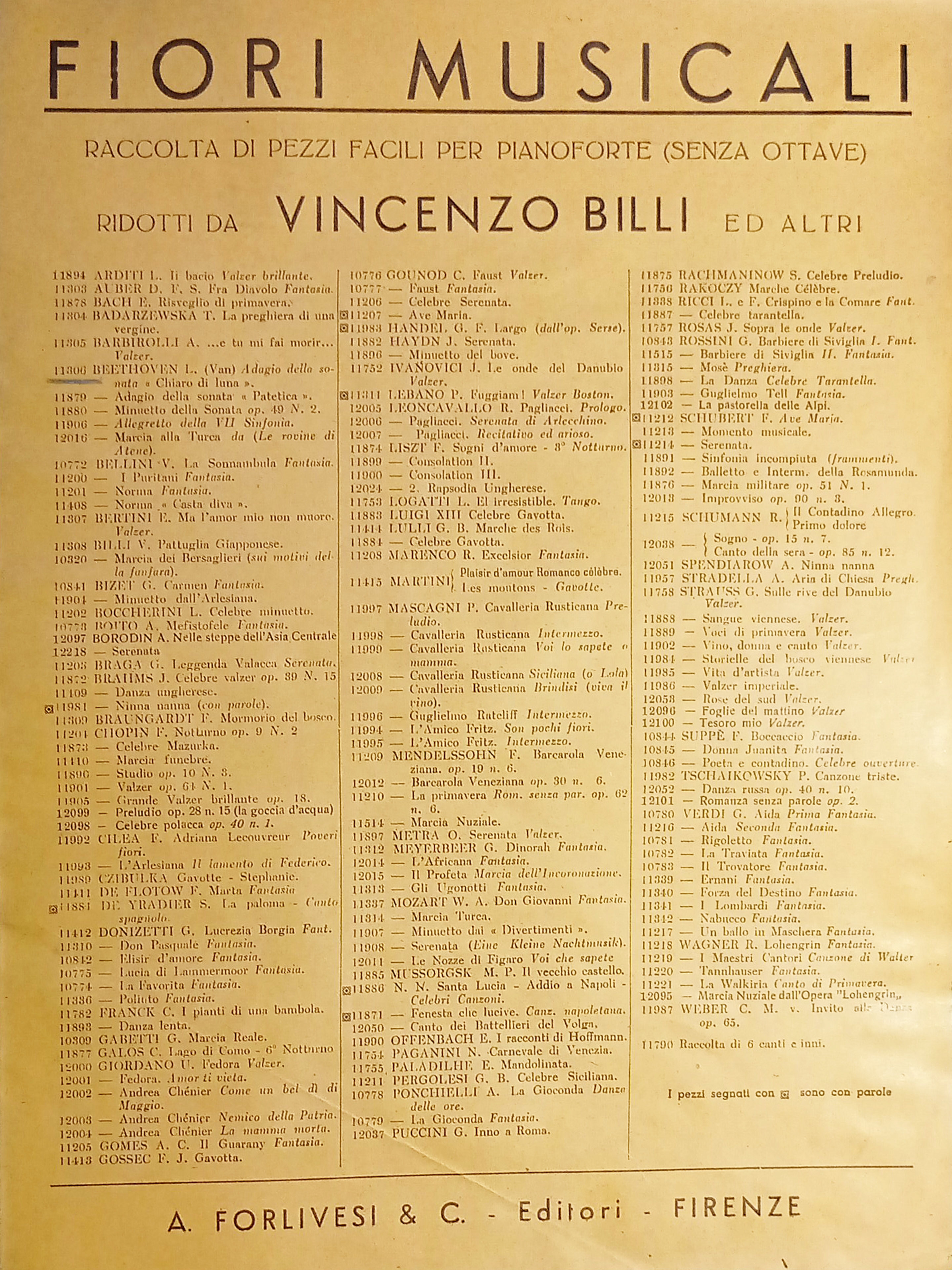 Spartiti - Sonata quasi una Fantasia di L. van Beethoven …