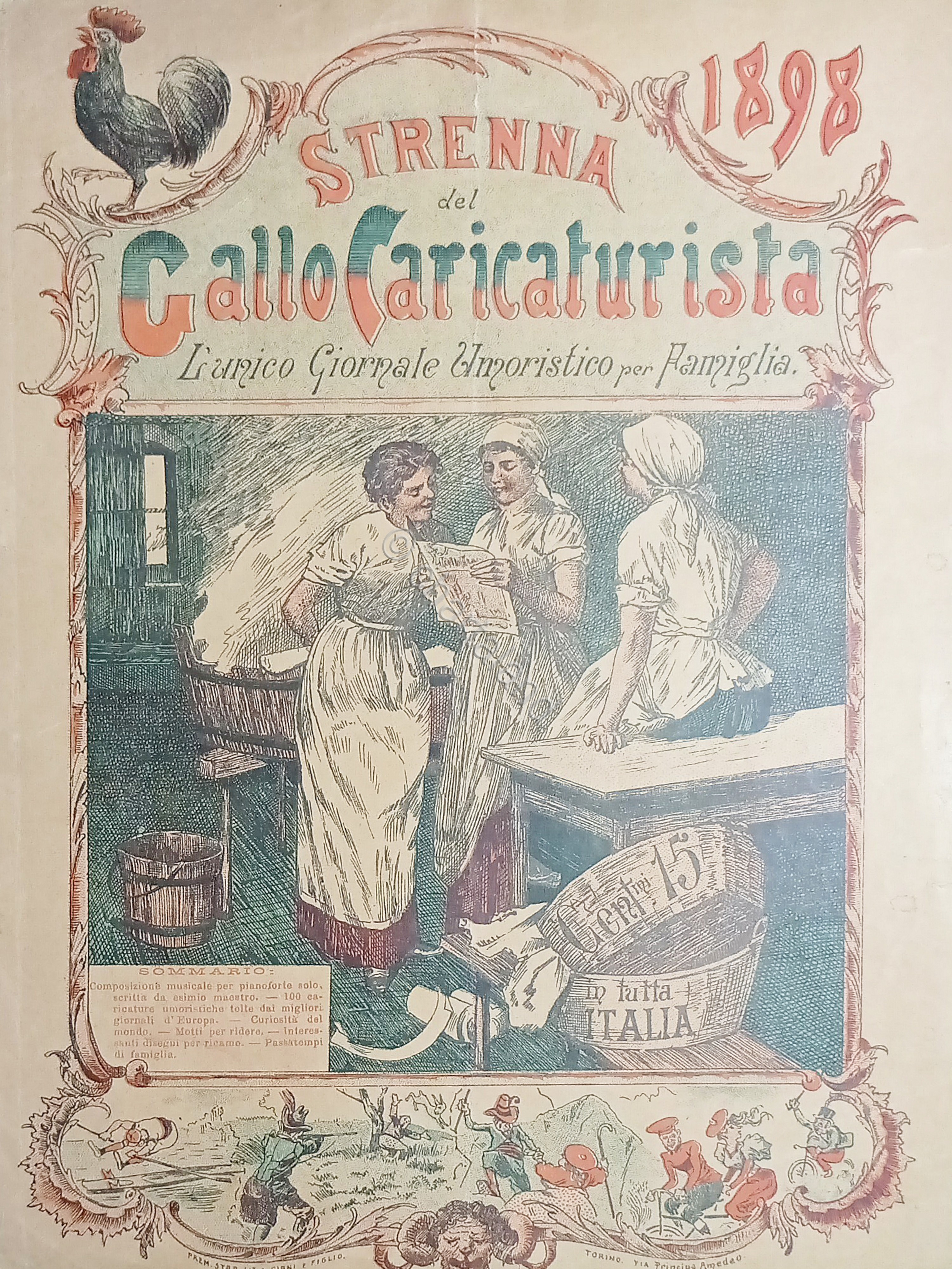 Spartiti - Strenna del Gallo Caricaturistica 1898 - Mazurka La …