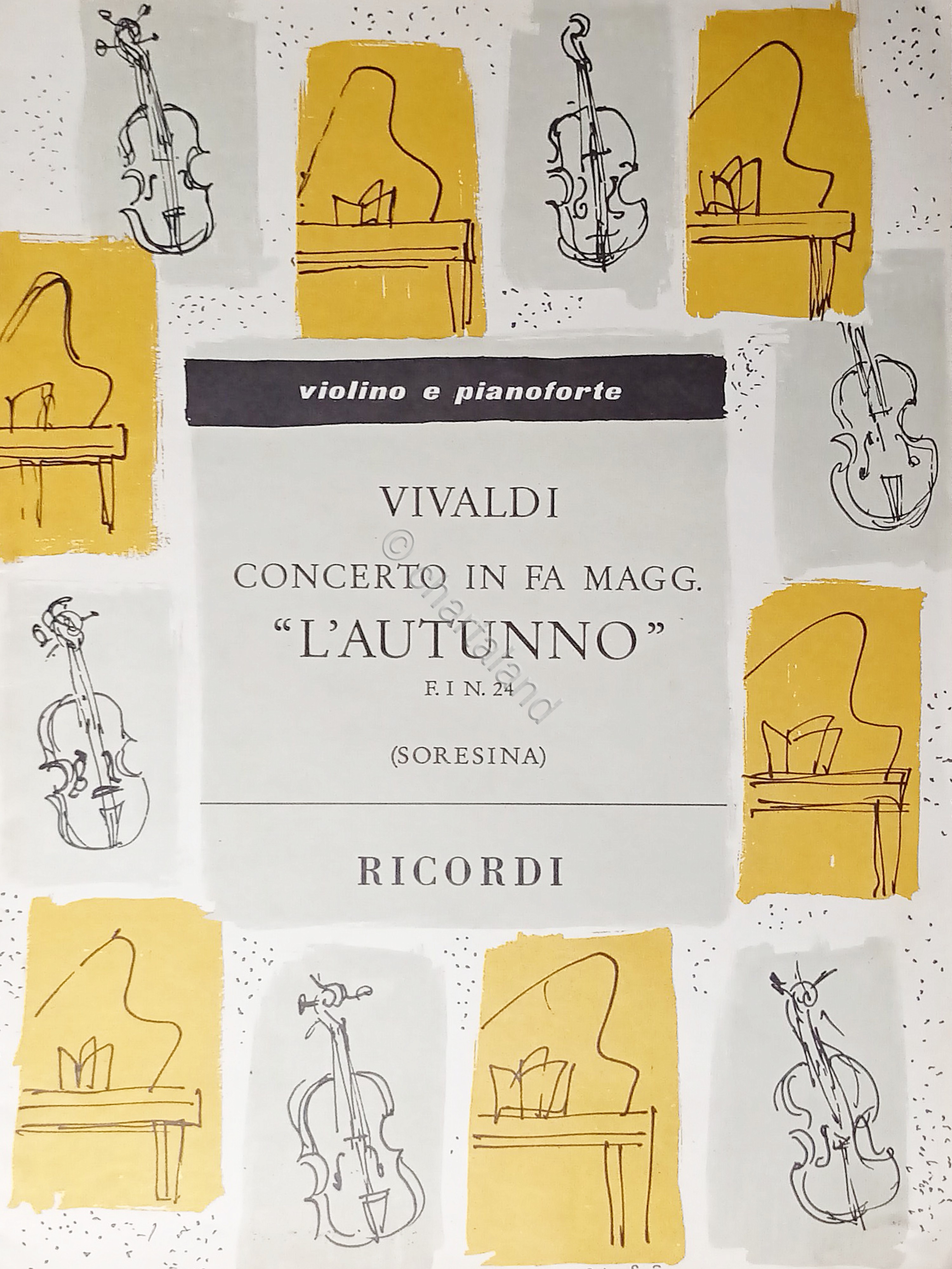 Spartiti - Vivaldi - Concerto in Fa Magg. - L'Autunno …