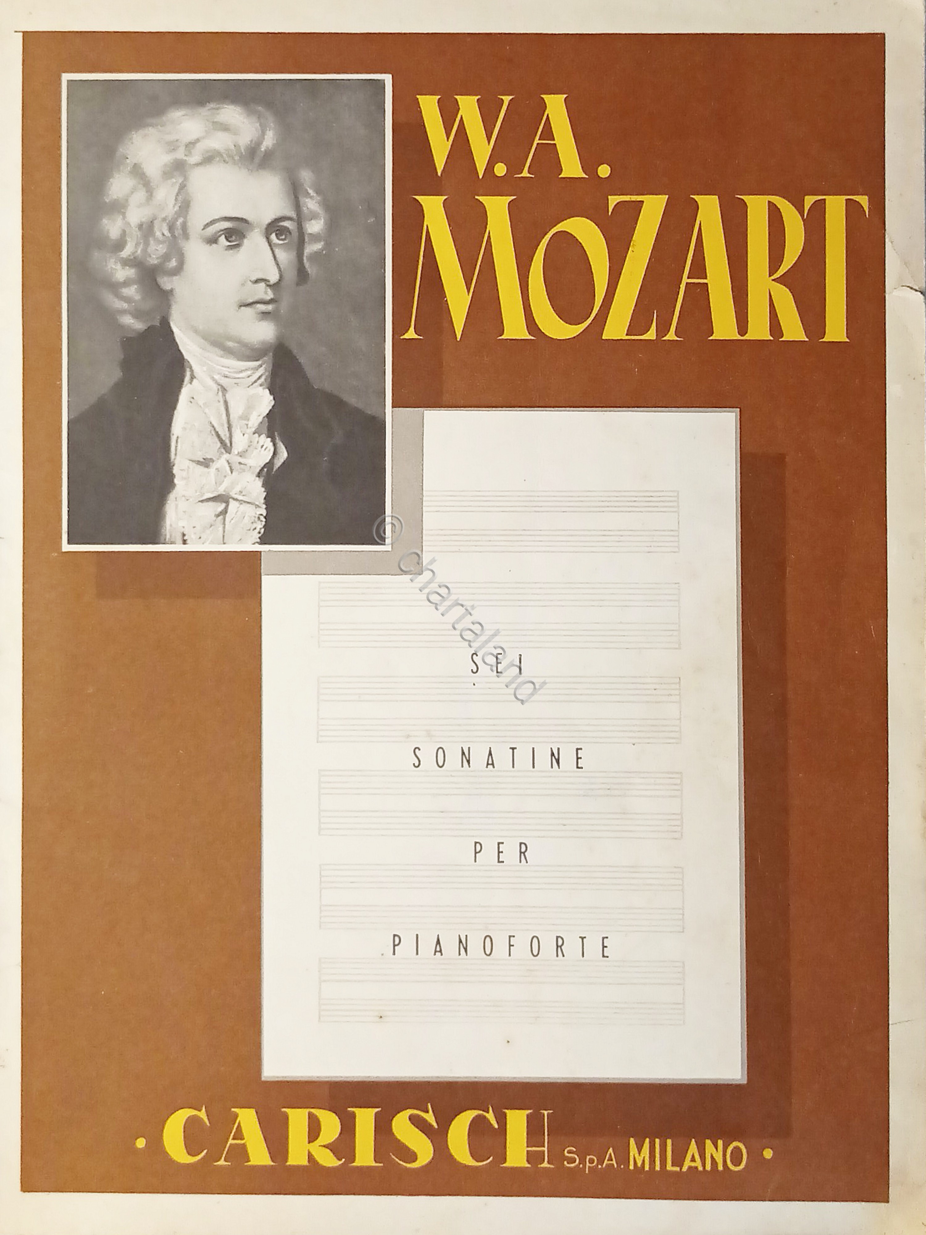 Spartiti - W. A. Mozart - Sei Sonate per Pianoforte …
