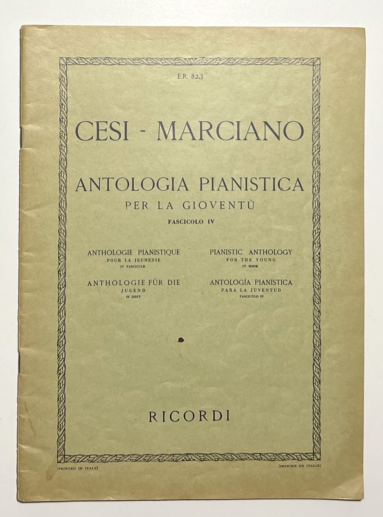 Spartiti Cesi-Marciano - Antologia Pianistica per la Gioventù IV - …
