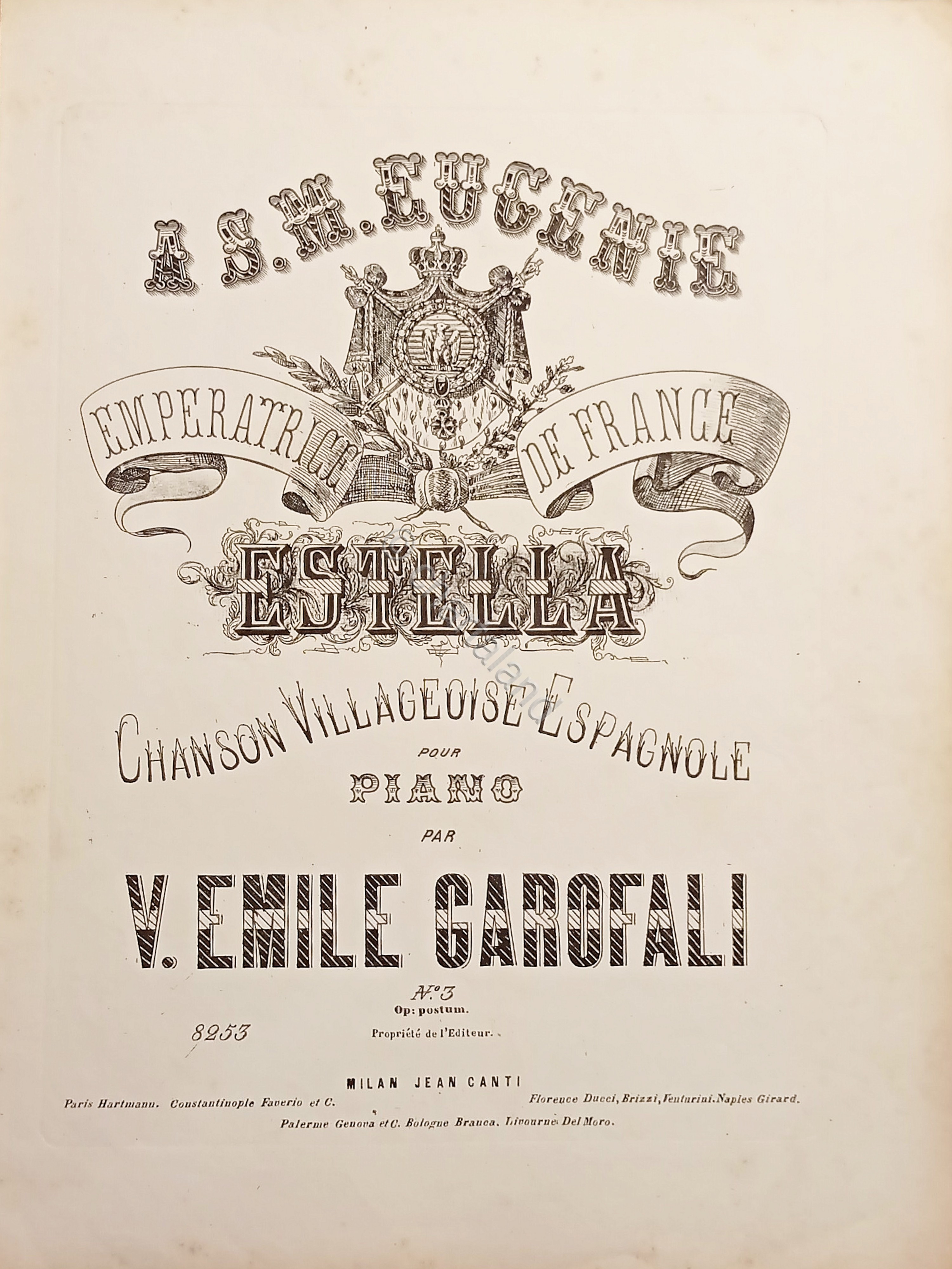 Spartiti Estella - Chanson Villageoise Espagnole pour Piano par V.Emile …