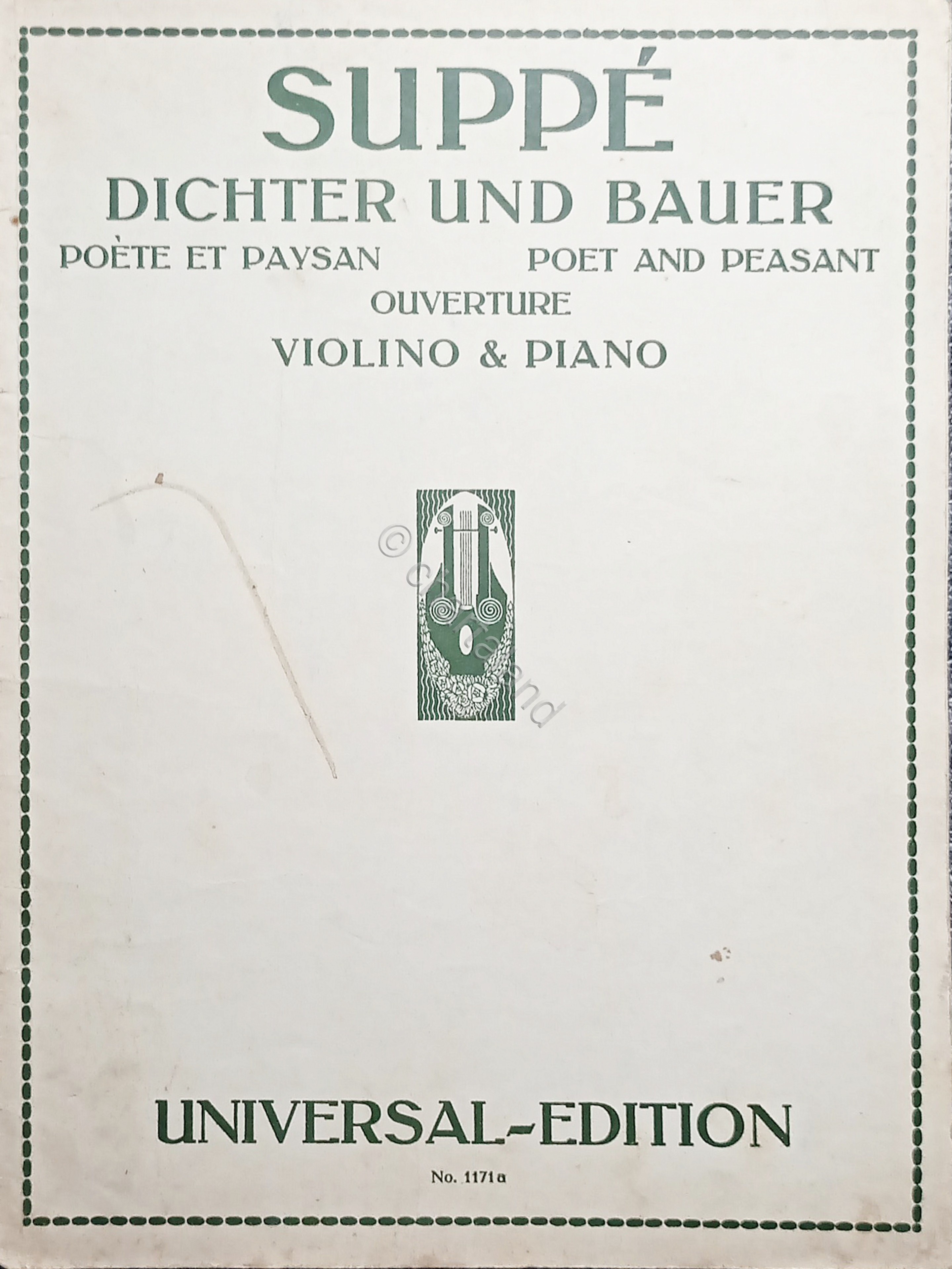 Spartiti Franz Von Suppé - Dichter und Bauer - Ouvertüre …
