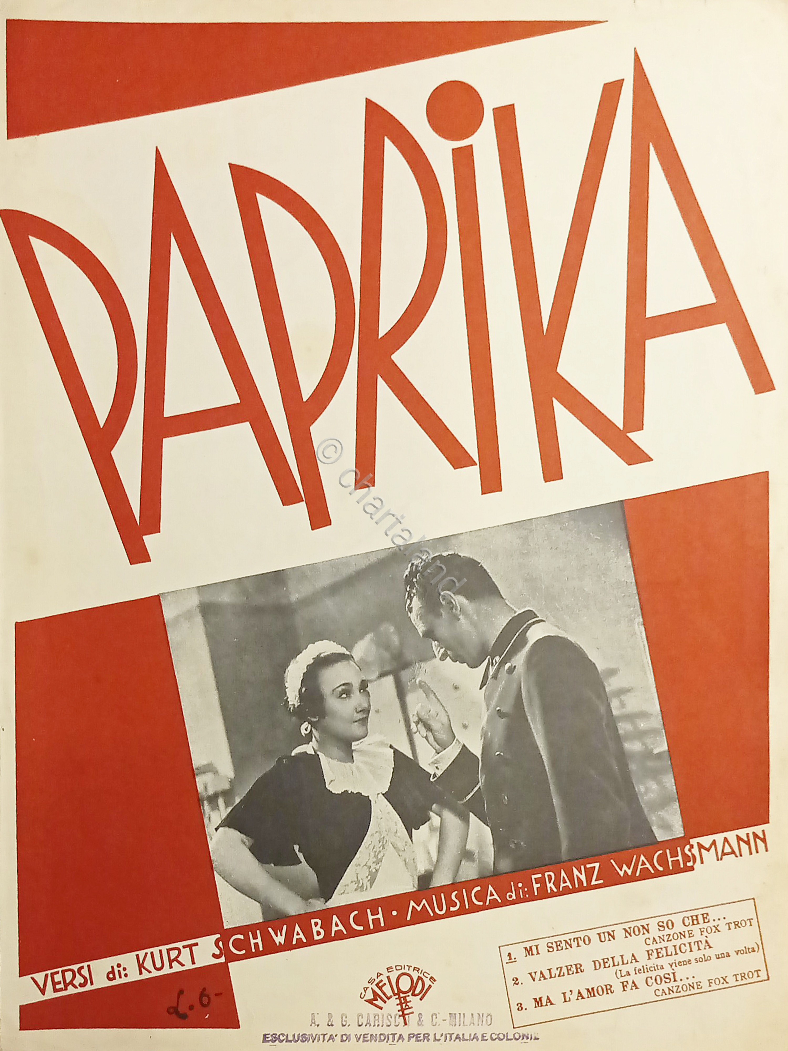 Spartiti Mi sento un non so che - Canzone Fox …