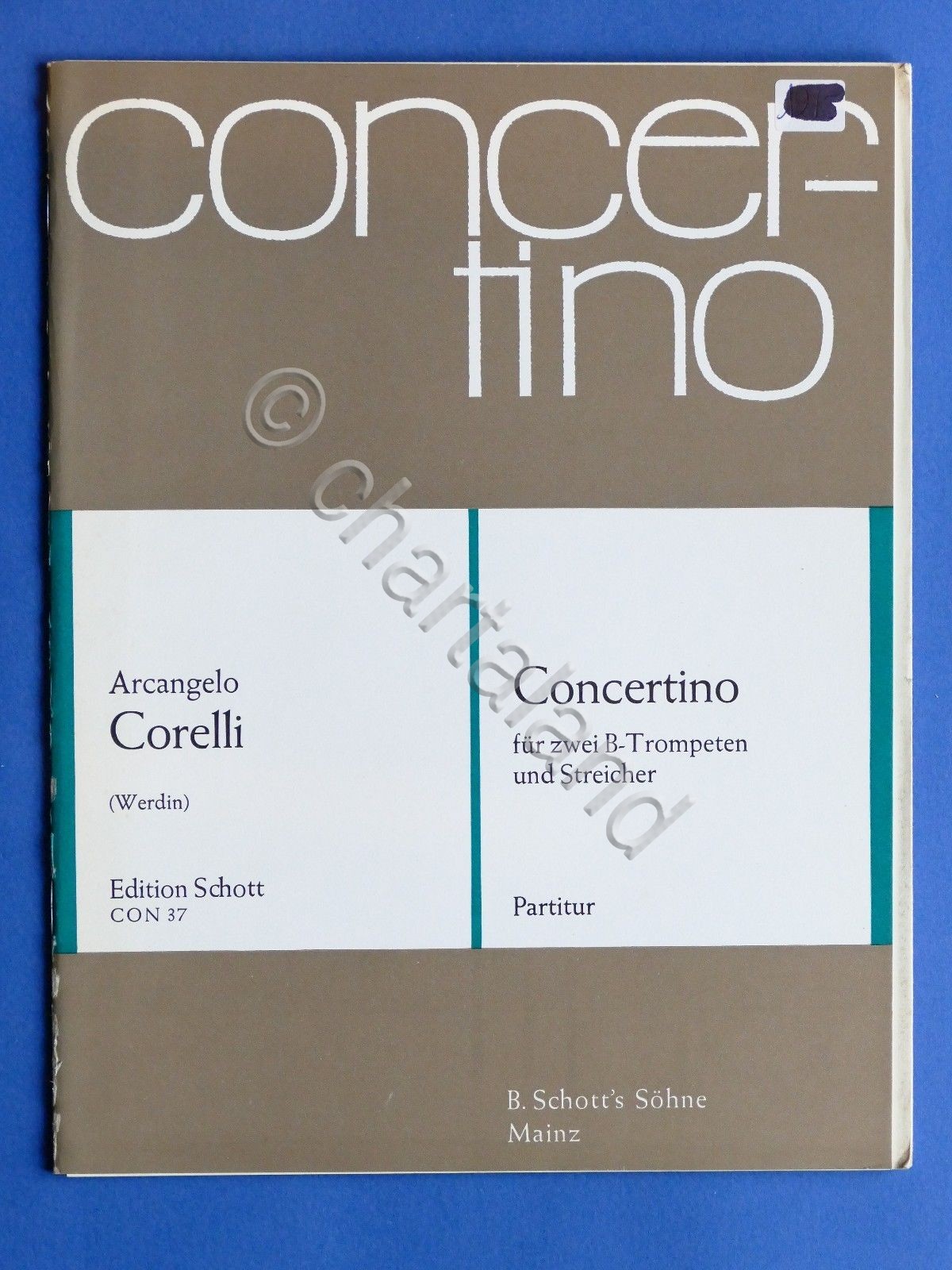 Spartiti Partitura - A. Corelli - Concertino - Violino Viola …