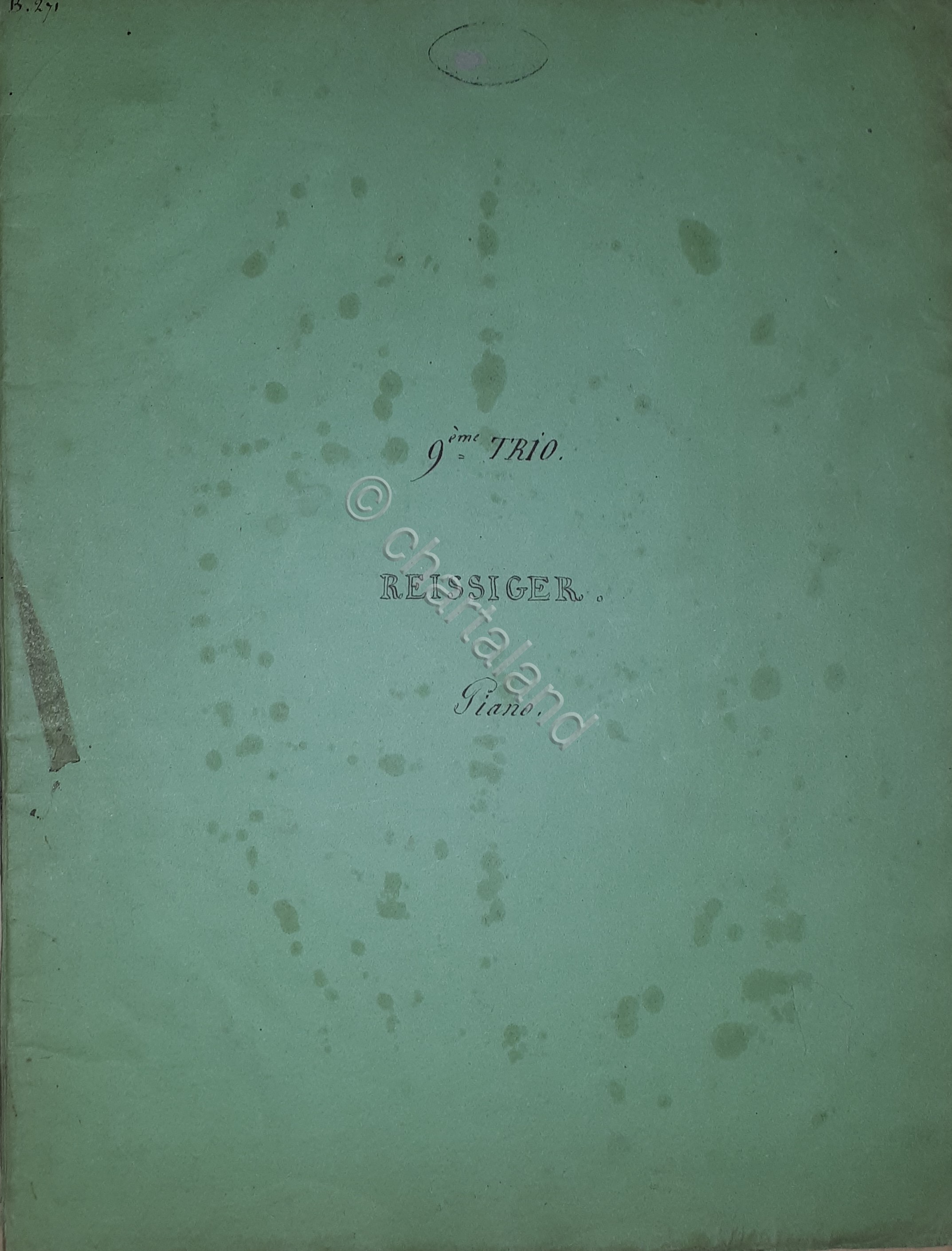 Spartiti Piano - 9^Trio pour Piano Violon et Violoncelle par …