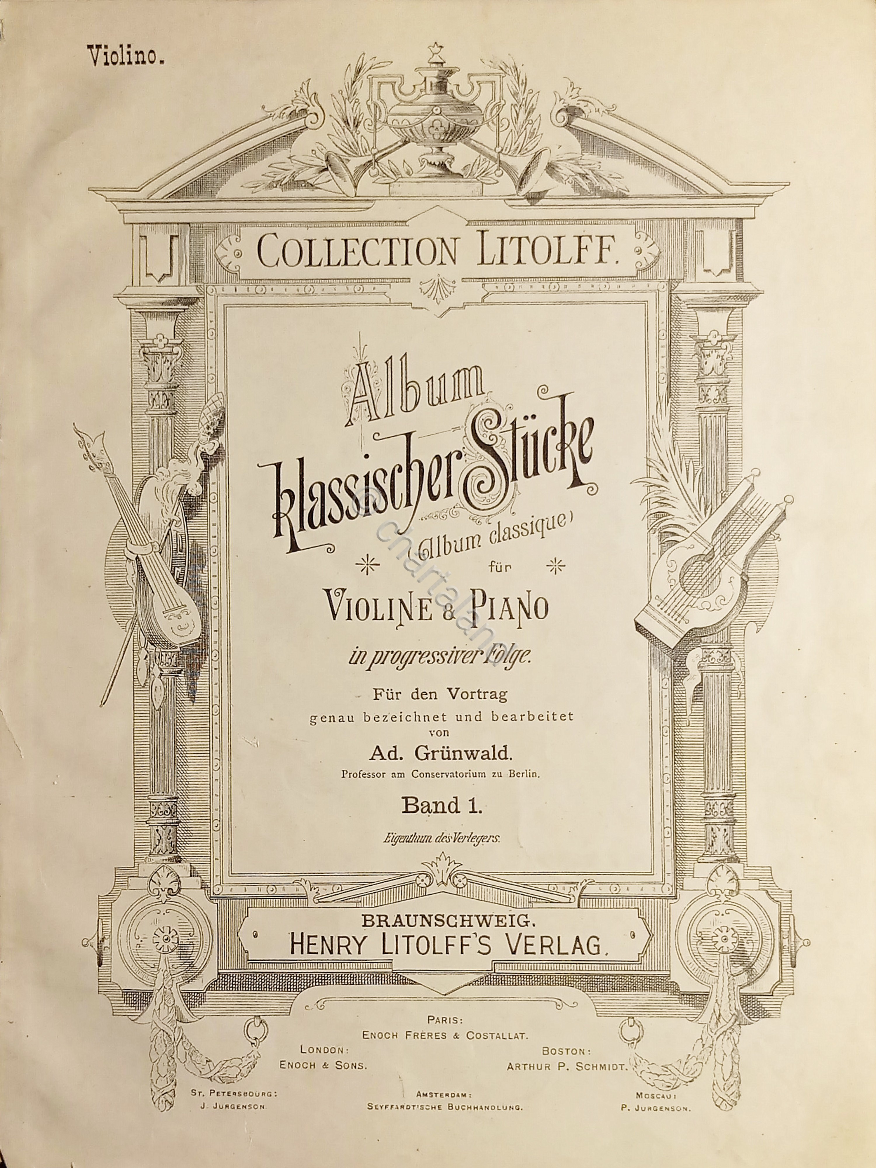 Spartito - Album Klassische Stucke fur Piano et Violine von …