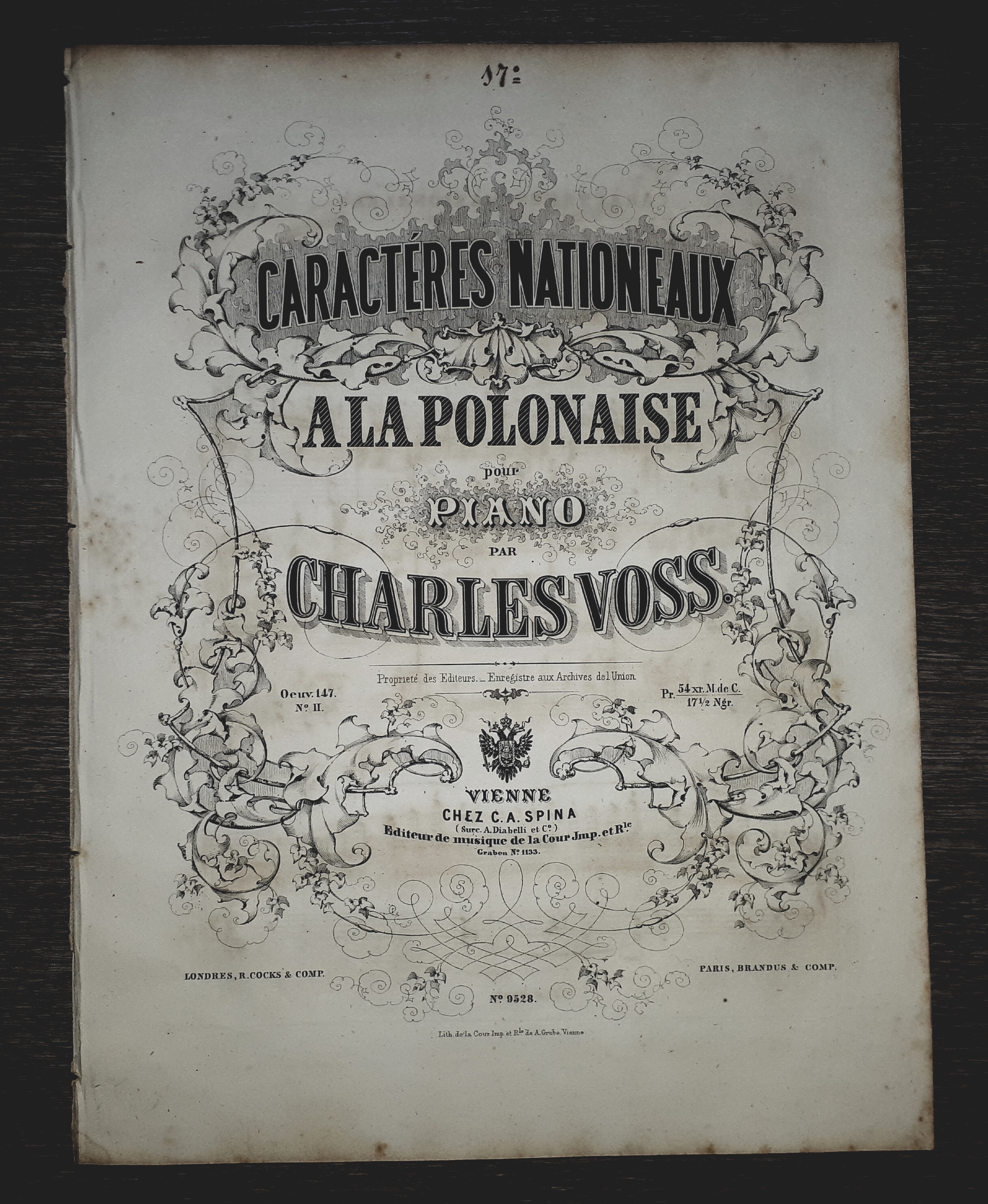 Spartito - Caractères Nationeaux - Alapolonaise pour Piano par Charles …