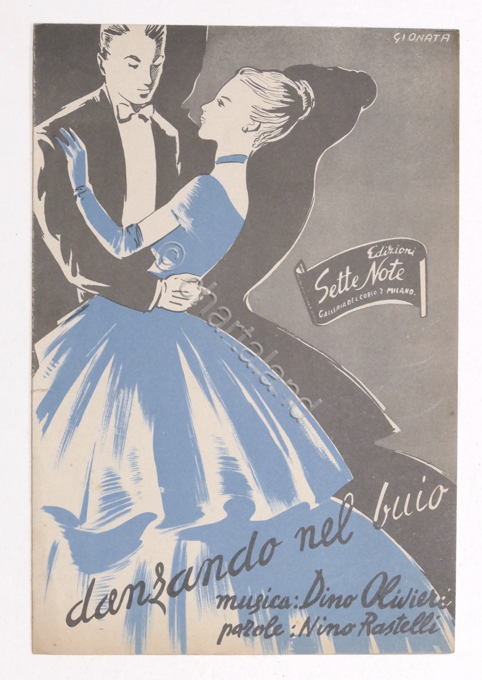 Spartito - Danzando nel buio - Canto, mandolino o fisarmonica …