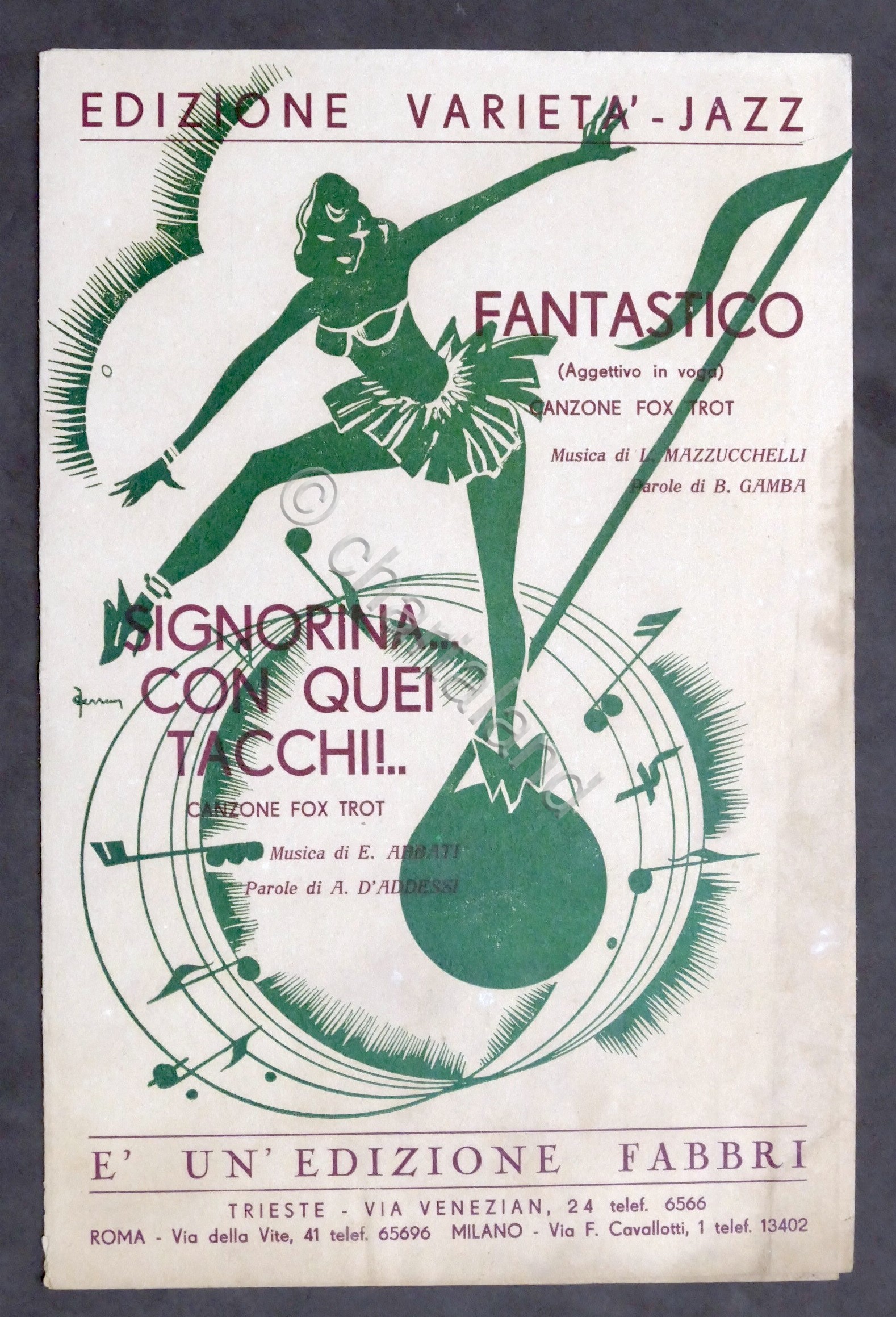 Spartito - Fantastico / Signorina...con quei tacchi - Canto e …