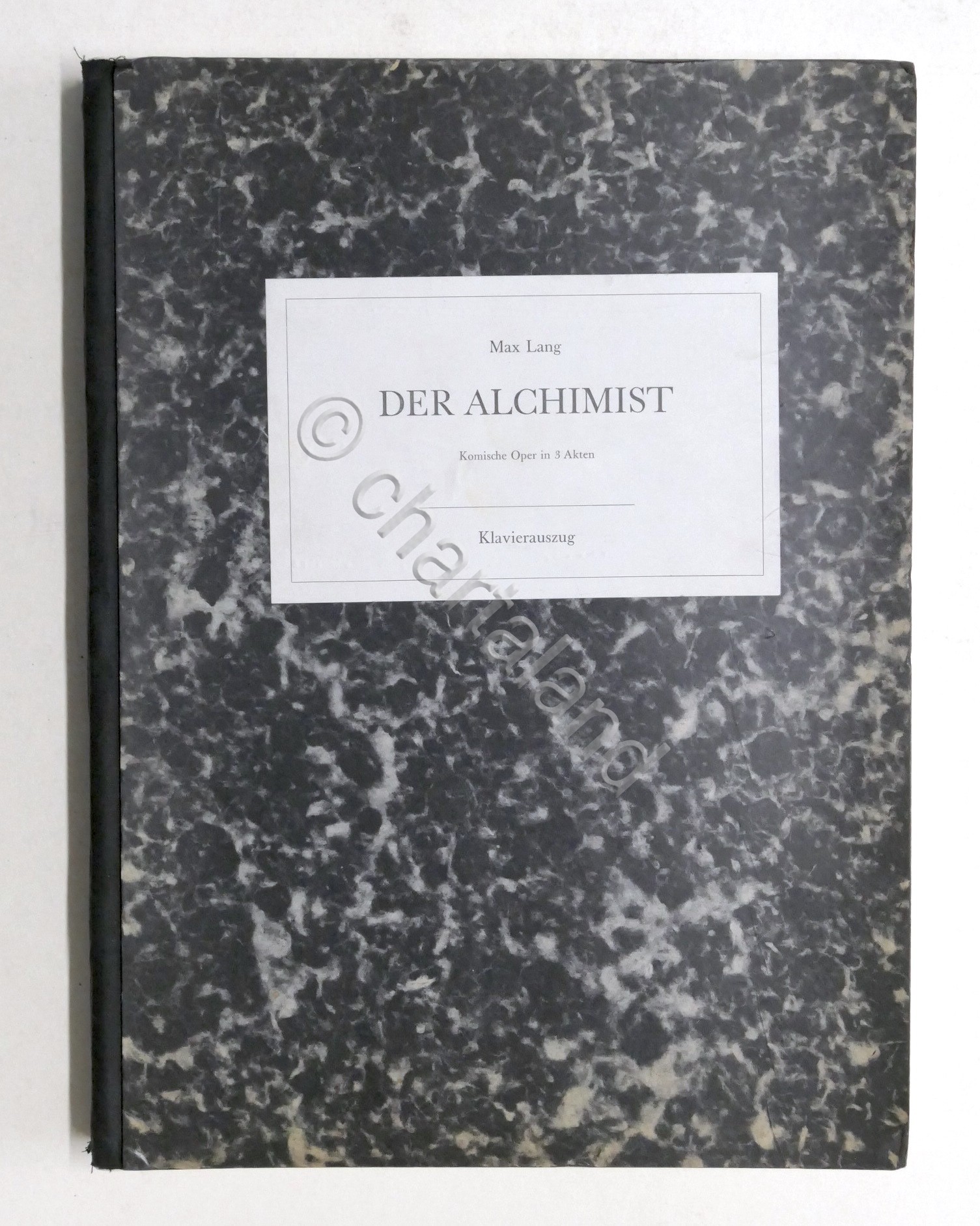 Spartito - Max Lang - Der Alchimist - Opera di …