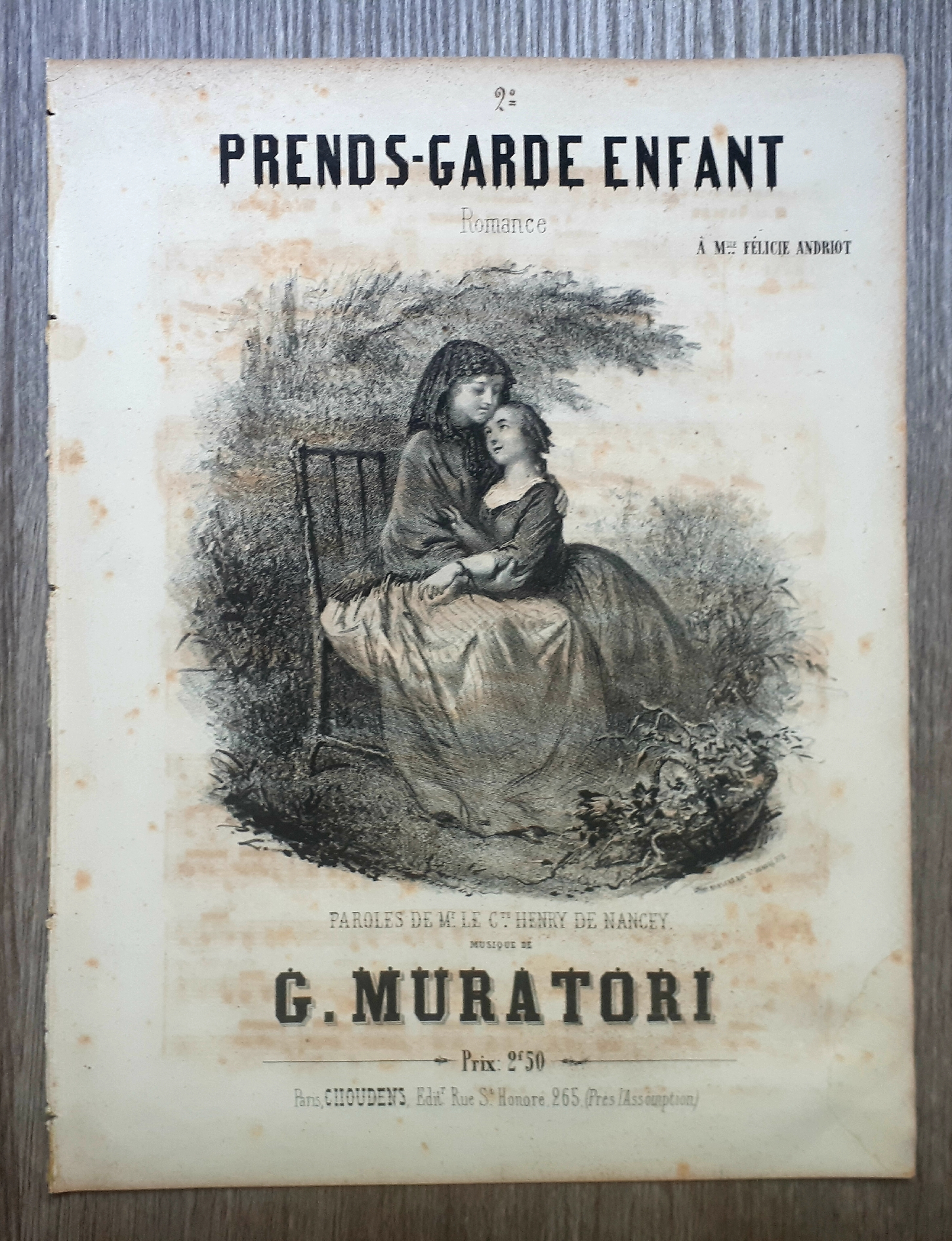 Spartito - Prends - Garde enfant - Romance - G. …