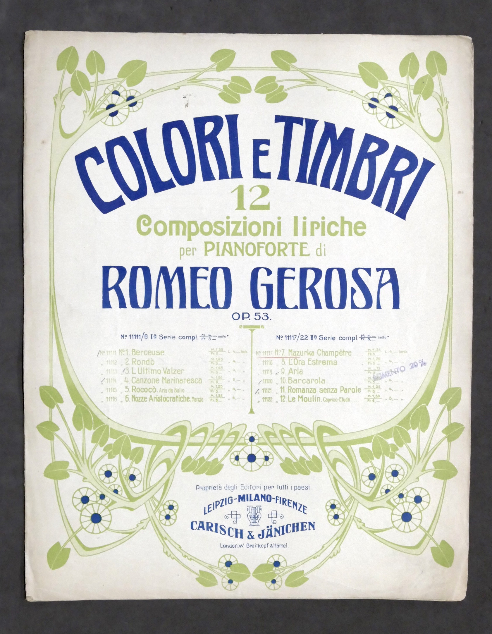 Spartito - R. Gerosa - Colori e Timbri N. 7 …
