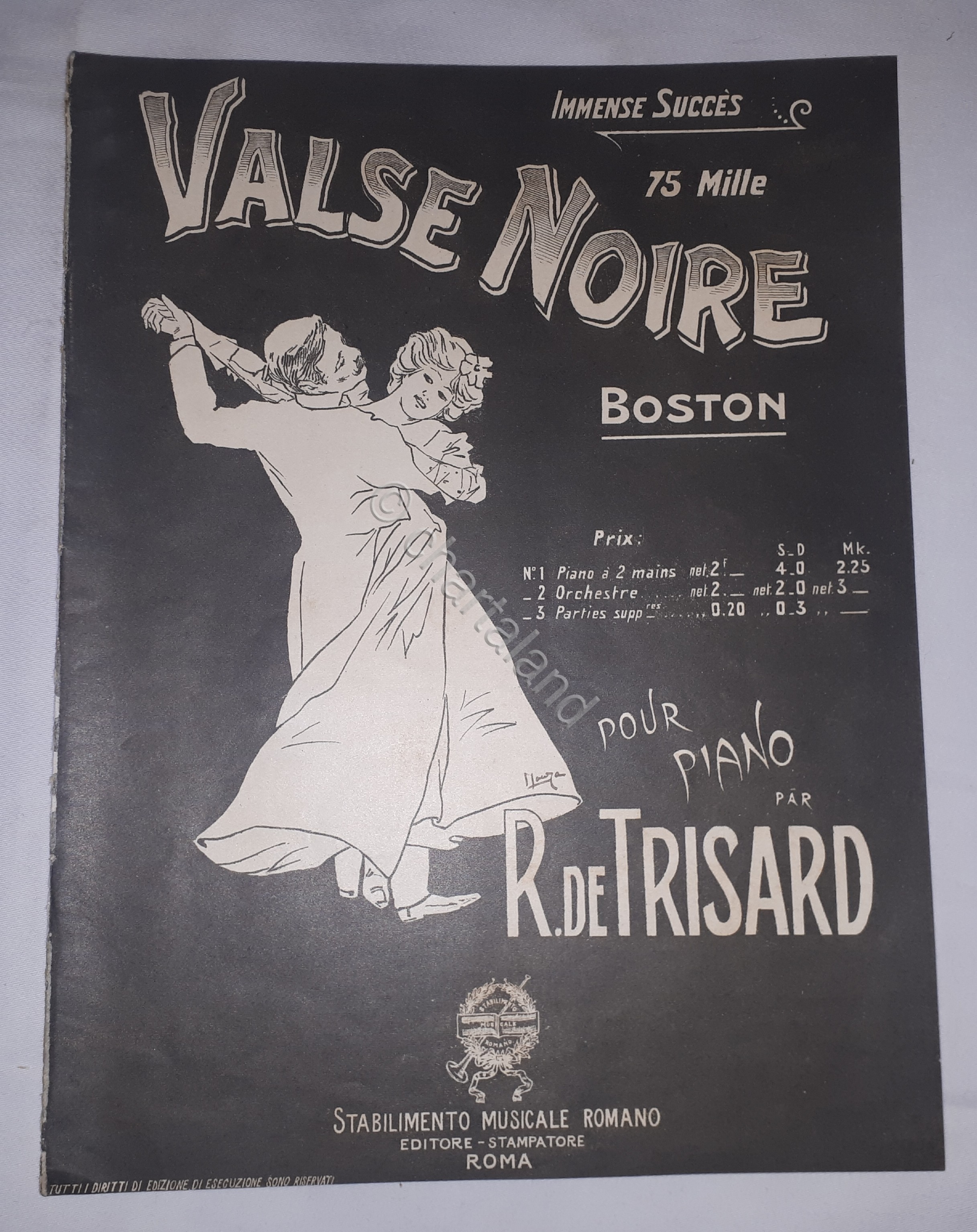 Spartito - Valse Noire - Boston - Pianoforte - R. …
