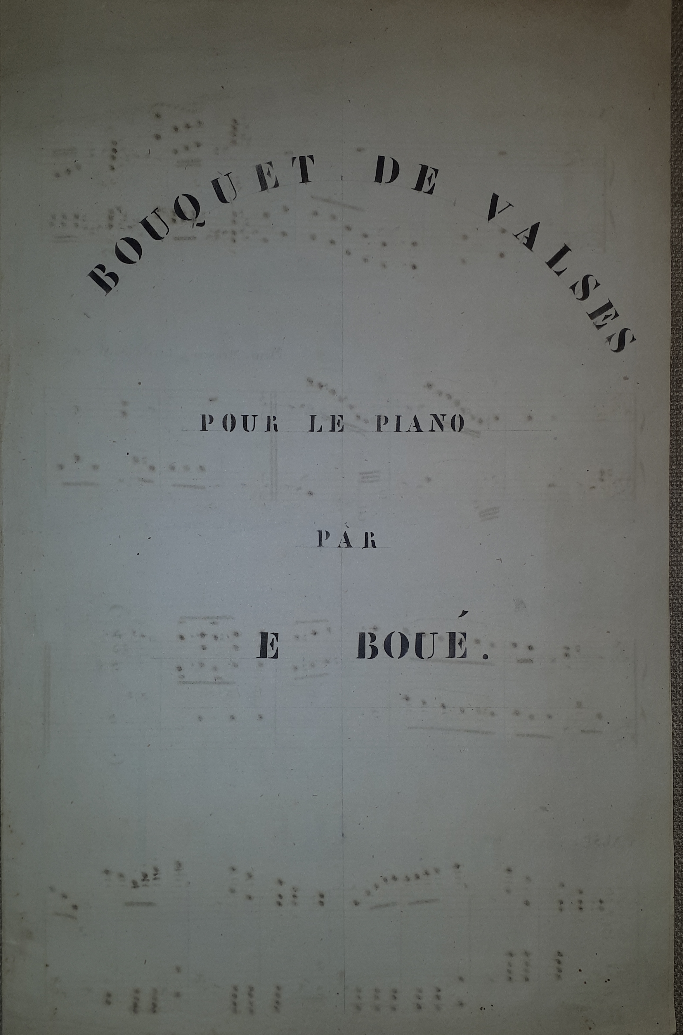 Spartito Manoscritto - Bouquet De Valses pour Piano par Ernest …