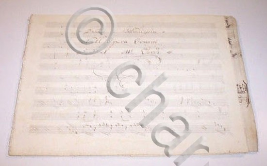 Spartito Manoscritto di altra mano Giuseppe Verdi Ernani XIX secolo