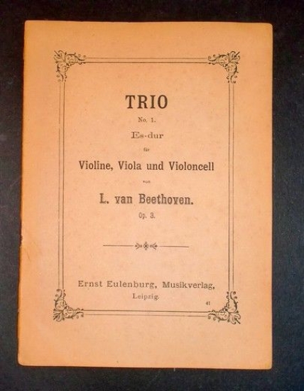 Spartito Partitura - Eulenburgs kleine partitur - Beethoven Trio No. …